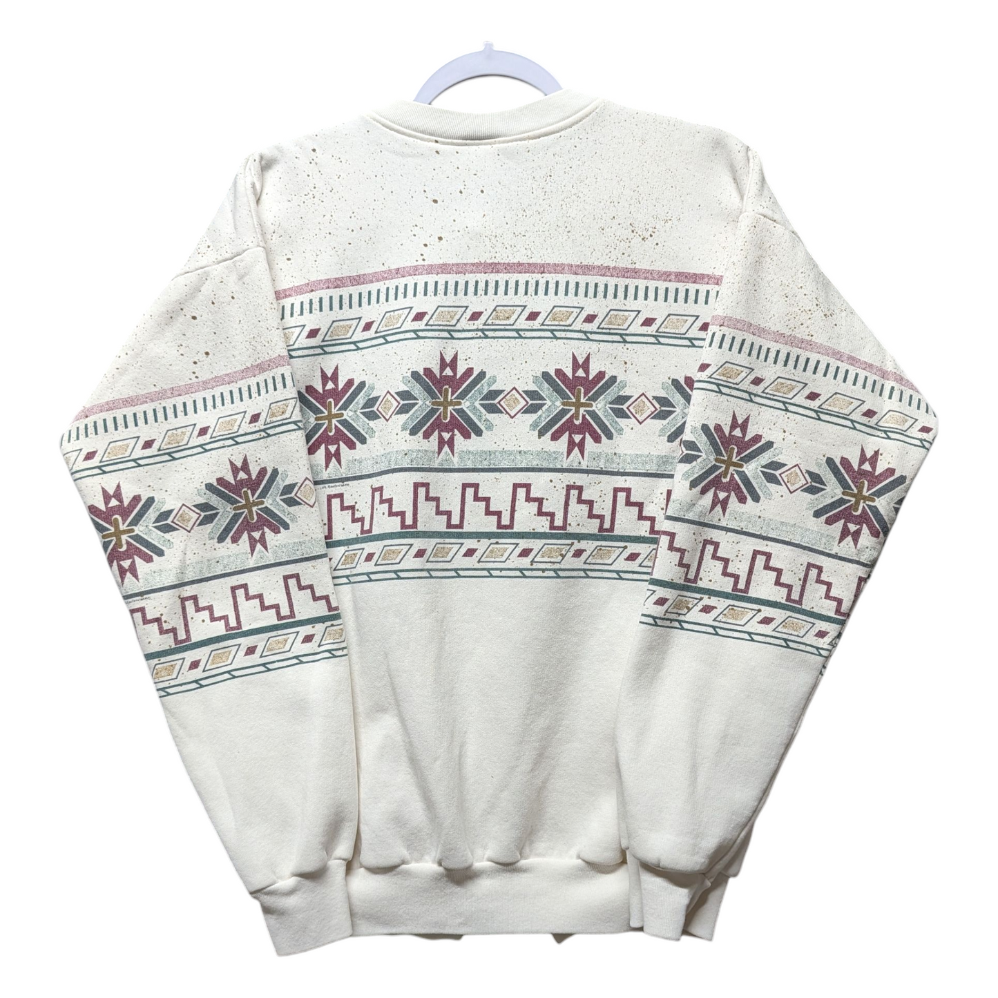 90s Winter Snowflake Granny Cardigan Sweater