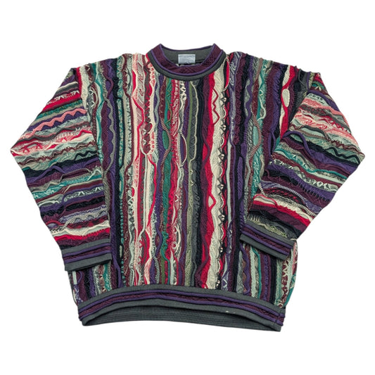 90s Coogi 3D Knit Cotton Sweater
