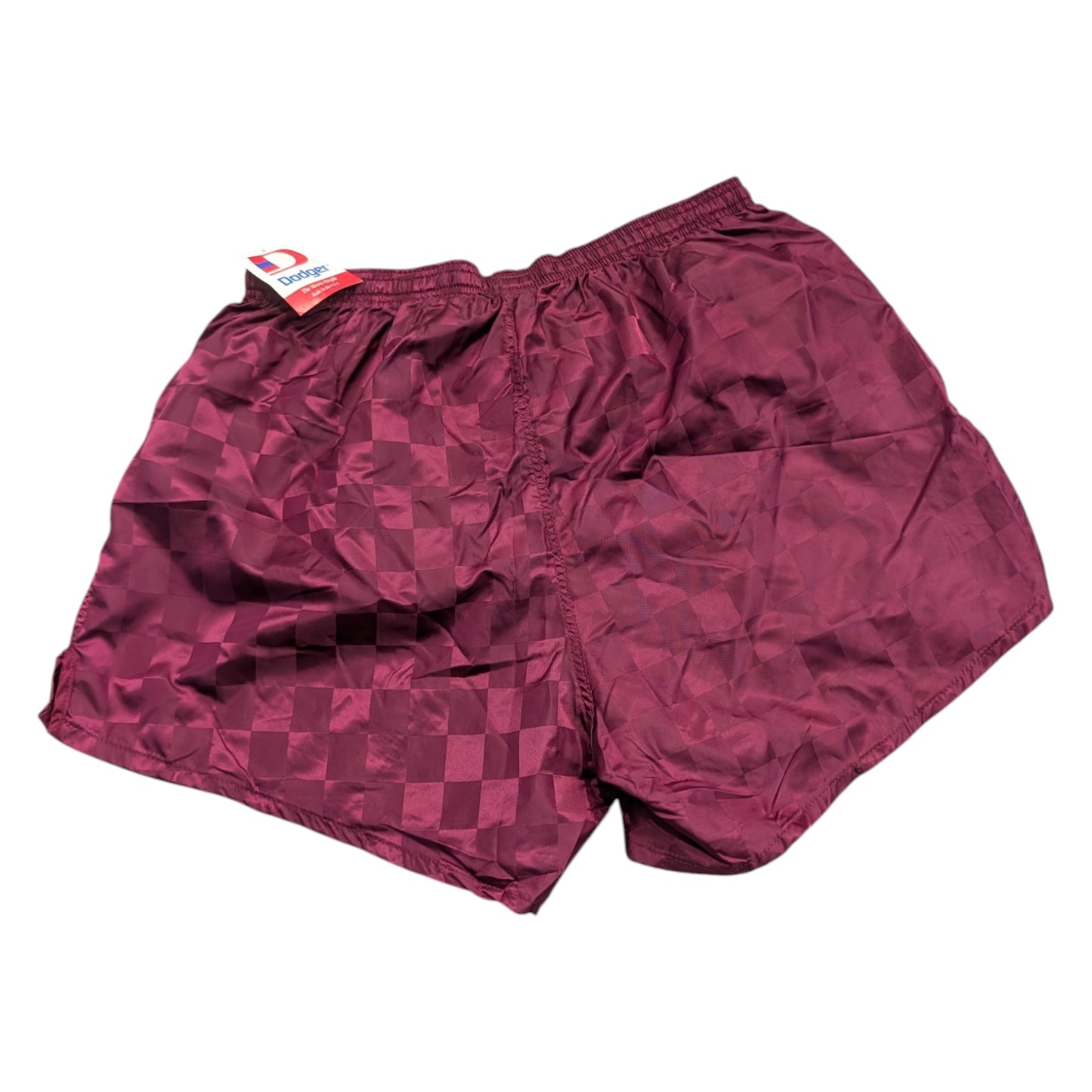 80s NWT Checkered Nylon Athletic Shorts