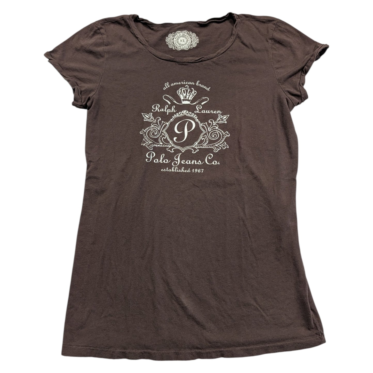 Y2K Women's Ralph Lauren Polo Jeans Co. Short Sleeve T-shirt