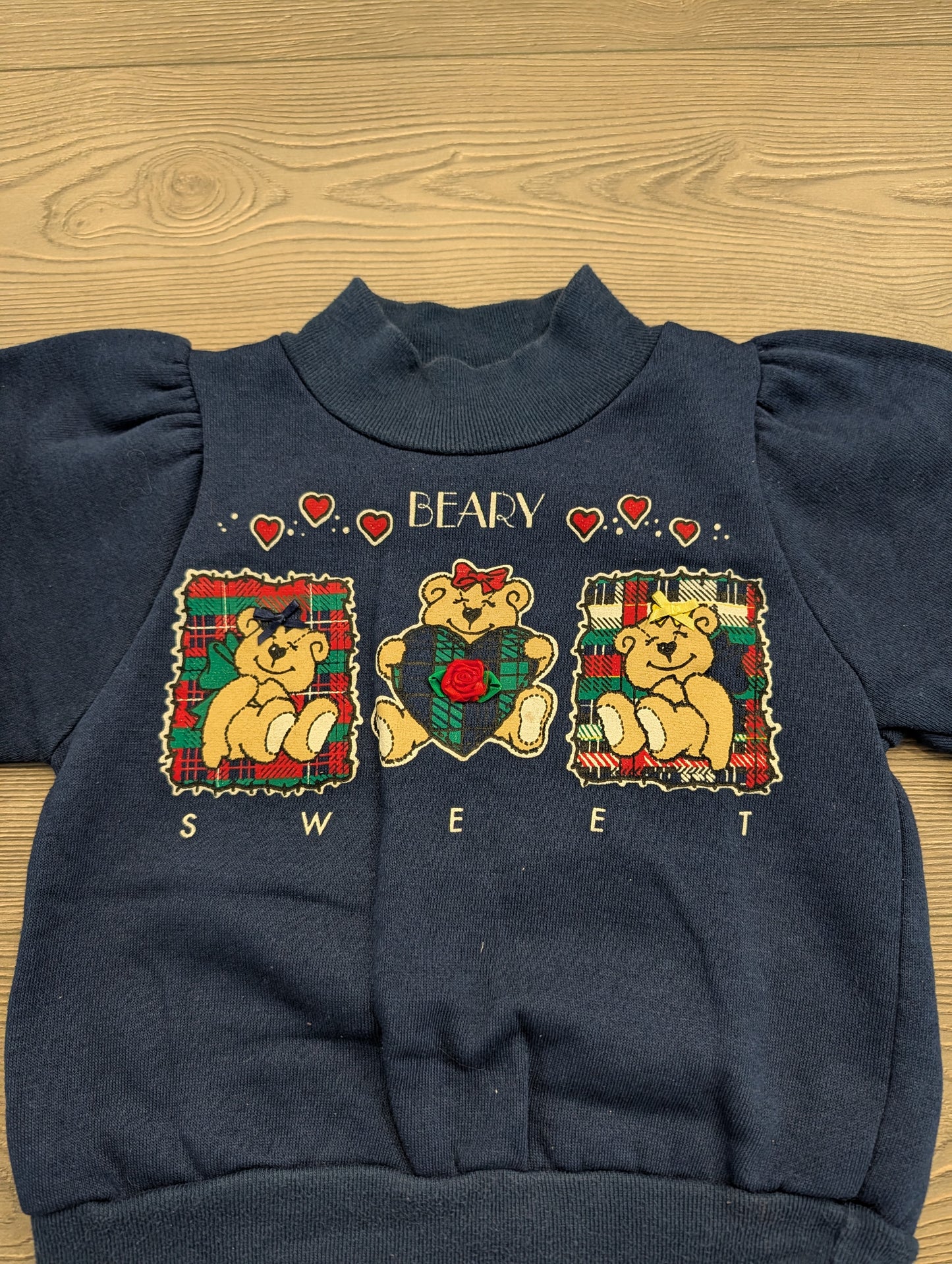 90's Youth Beary Sweet Teddy Bear Sweatshirt