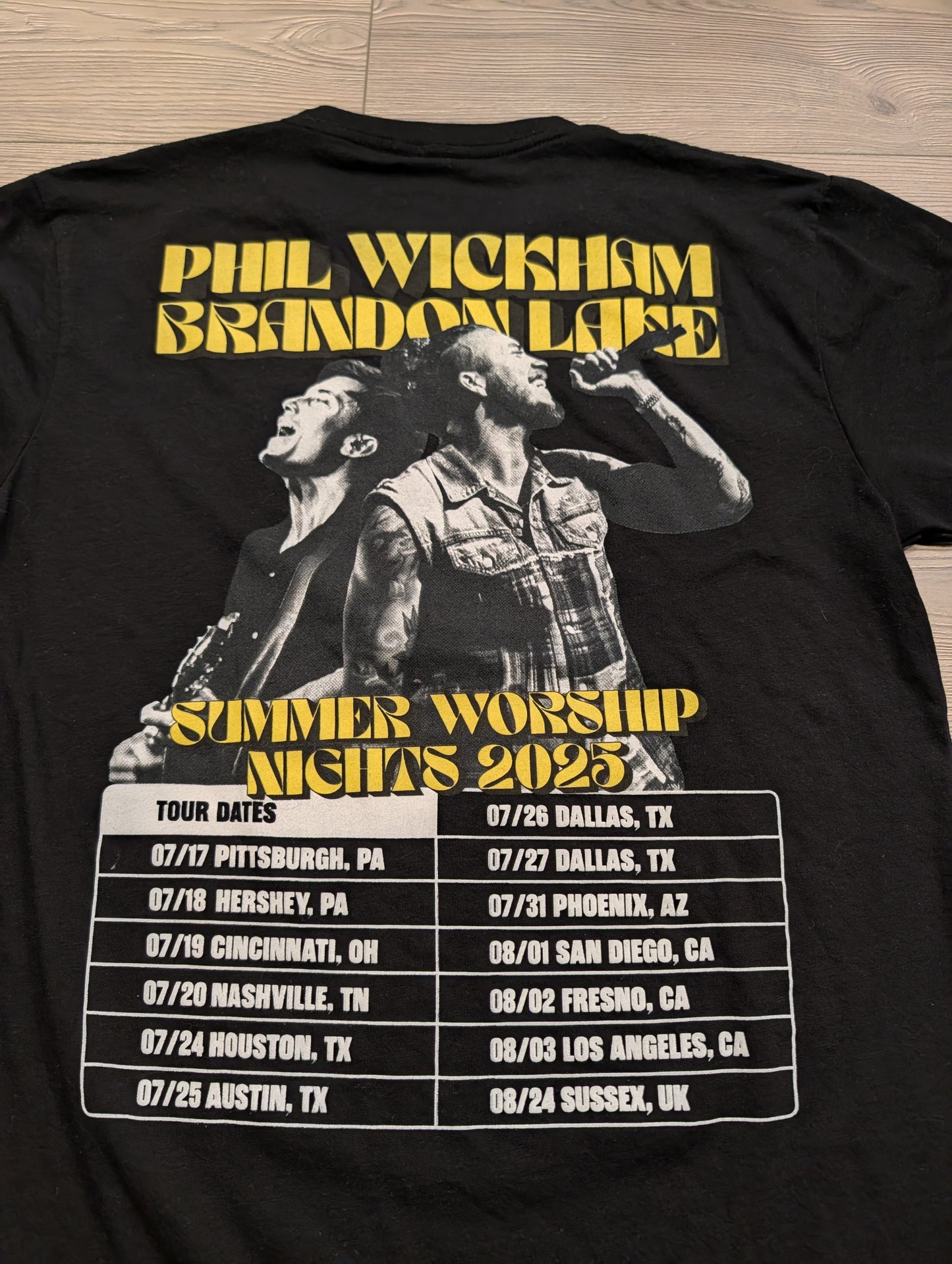 2025 Summer Worship Nights Tour T shirt