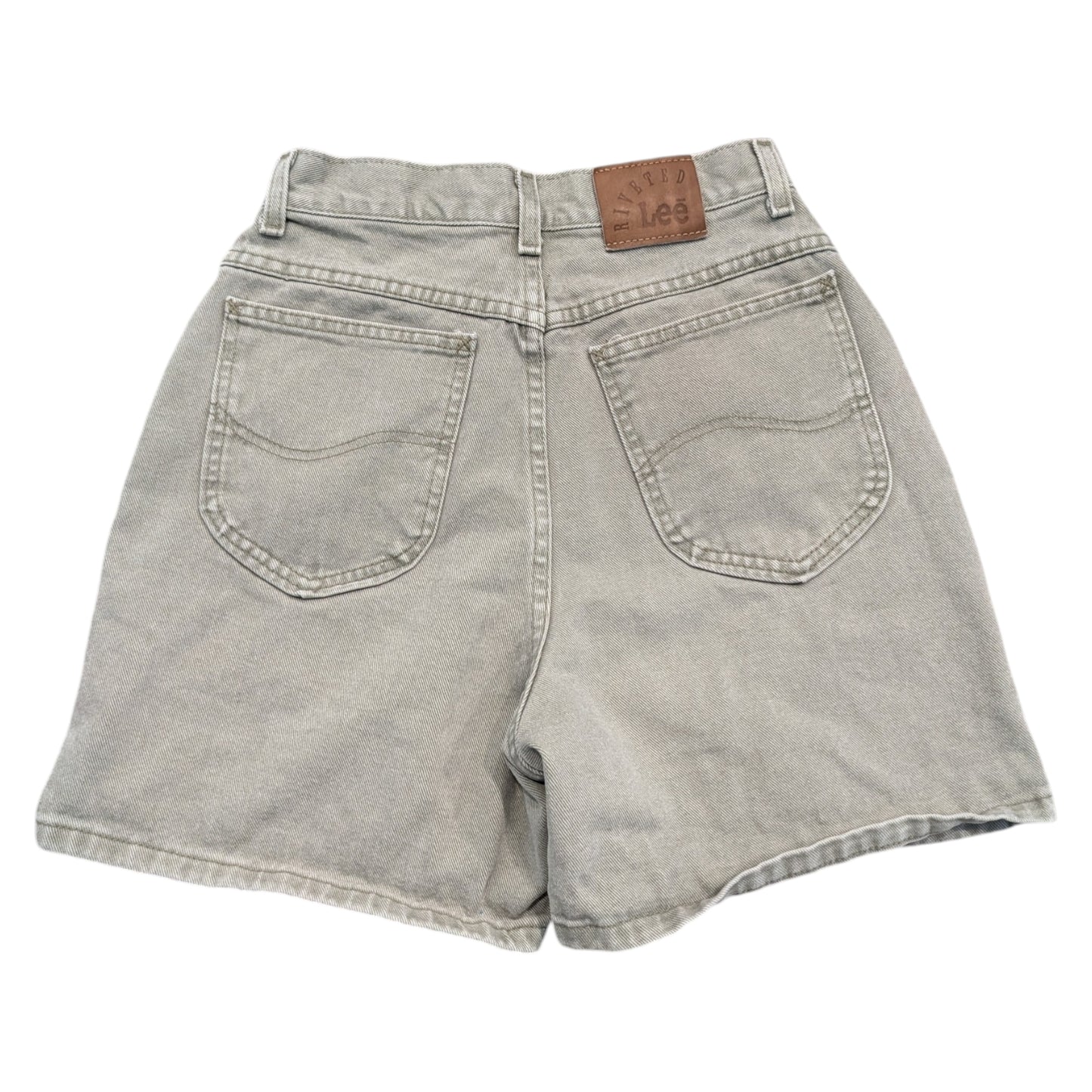 Women's 90s Lee Riveted Khaki Denim Shorts