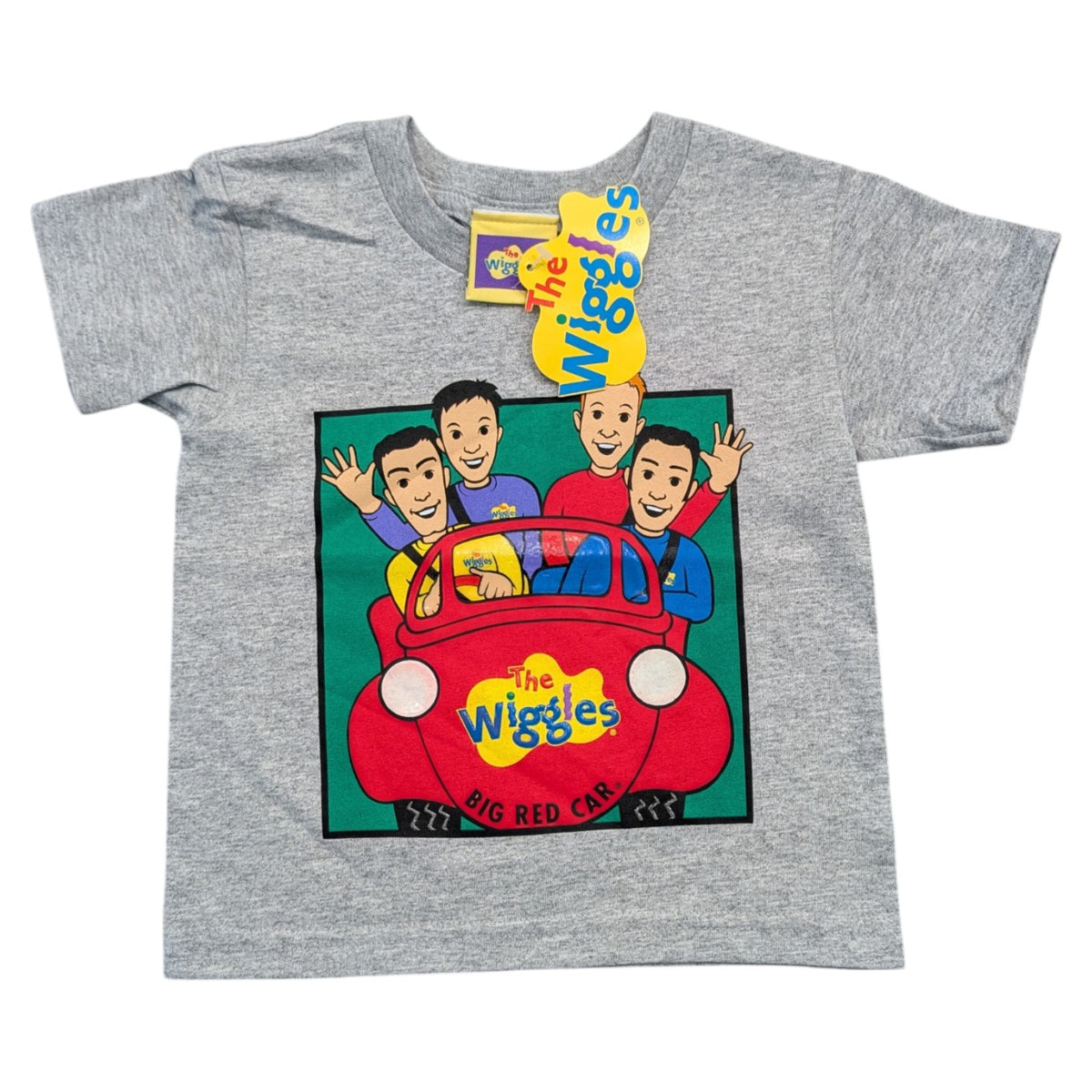 NWT 2003 Youth The Wiggles Big Red Car with the Original Crew Members T shirt