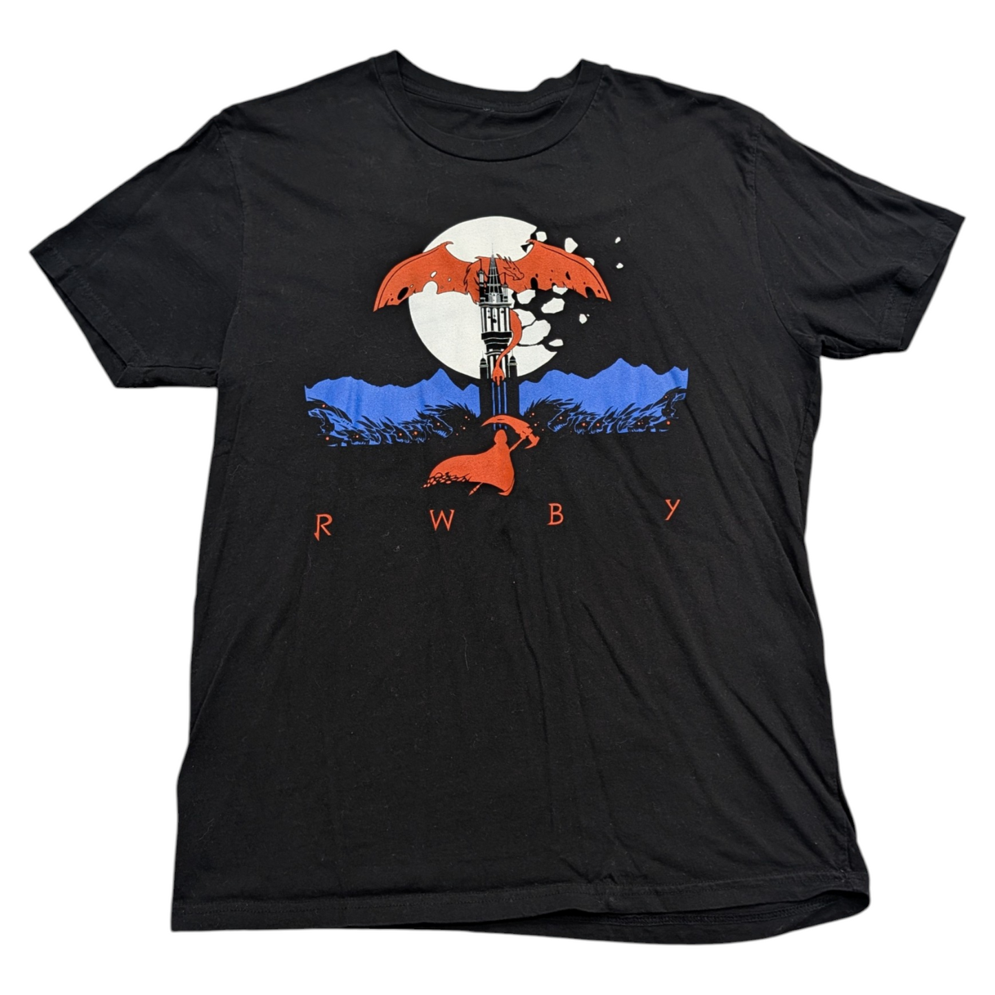 Mid 2000 RWBY: Grim Eclipse Gaming Featuring The Wyvern / Grimm Dragon T shirt