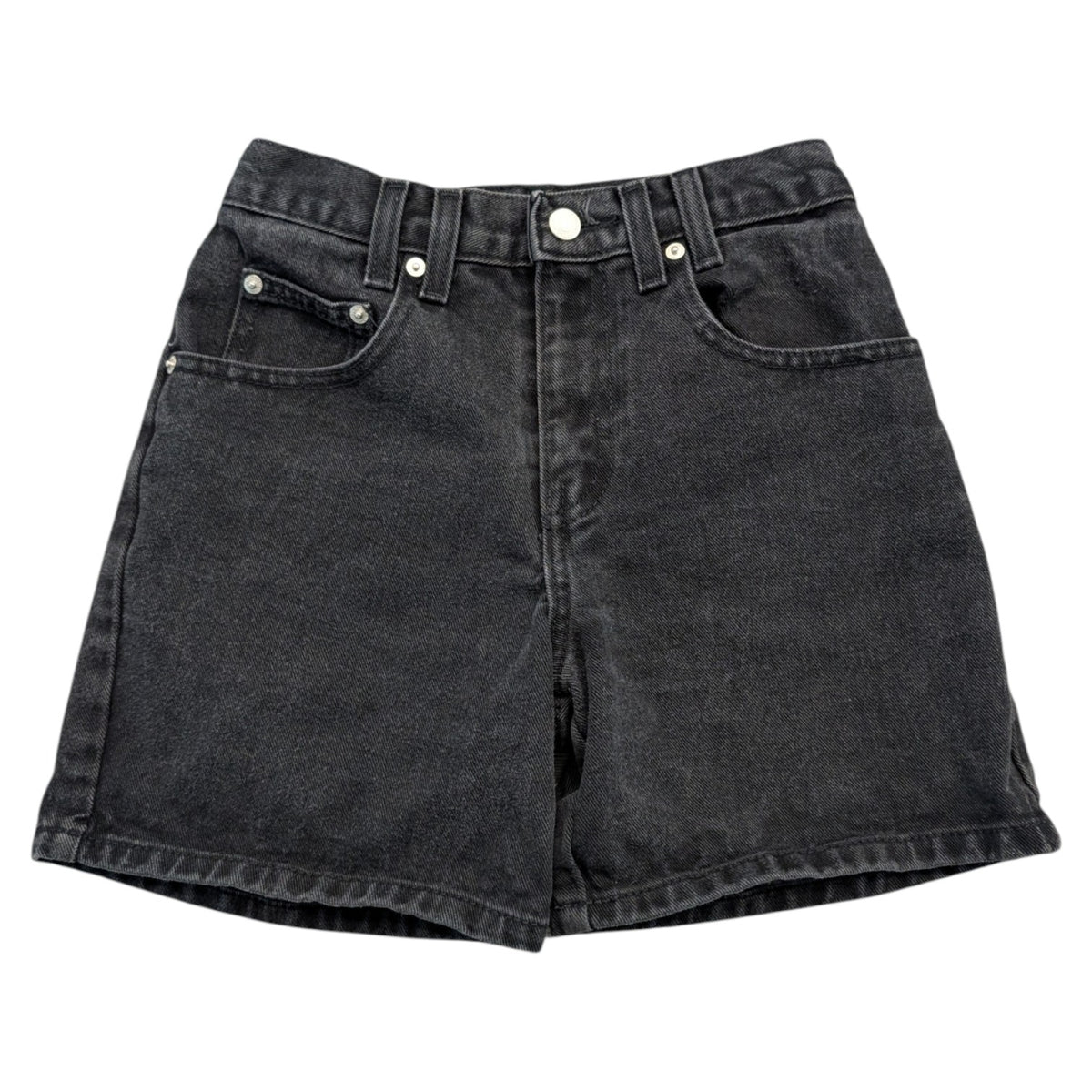 90s Youth Jordache High Waisted Black Jean Shorts