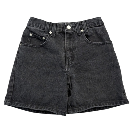 90s Youth Jordache High Waisted Black Jean Shorts