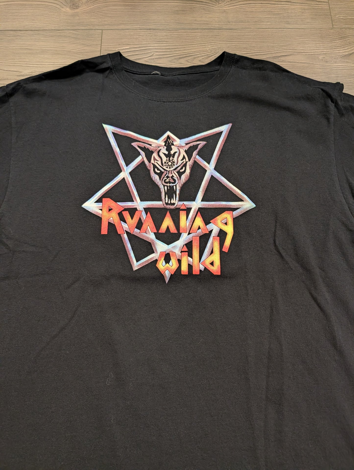 Mid 2000s Running Wild Victim of States Power Metal Band T shirt