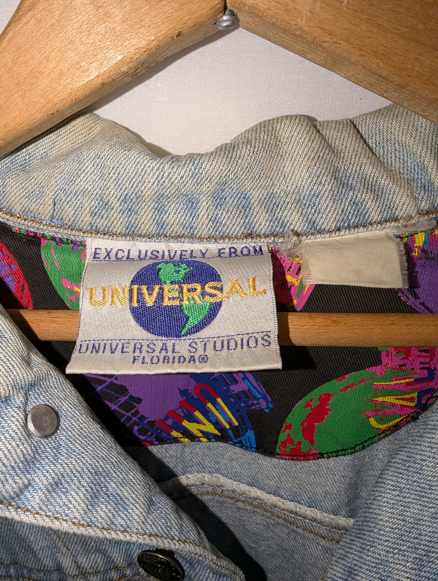 1993 Universal Studios Denim Globe Jacket