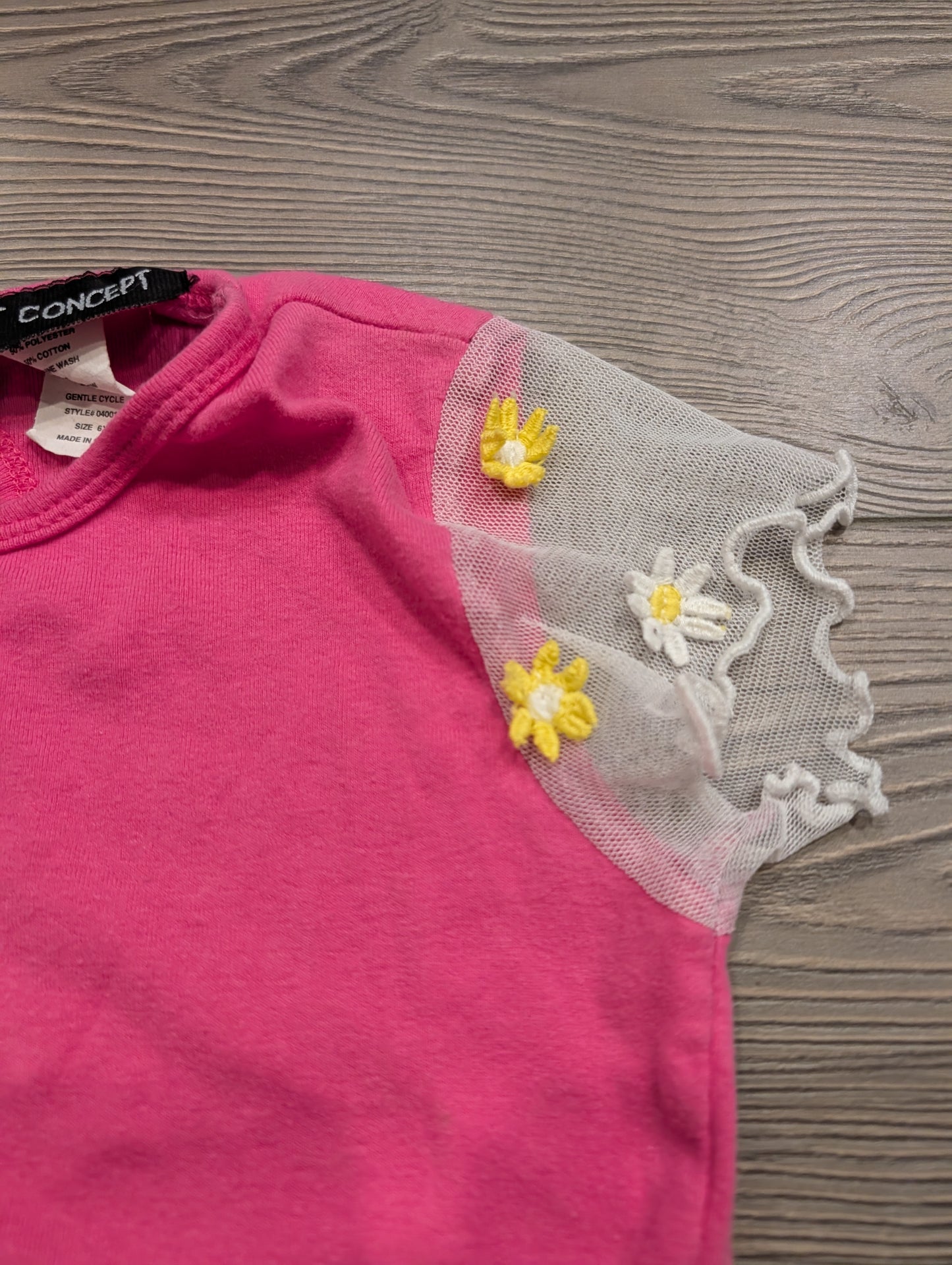 Youth 90's Pink Ruffle Lacey Short Sleeve t shirt