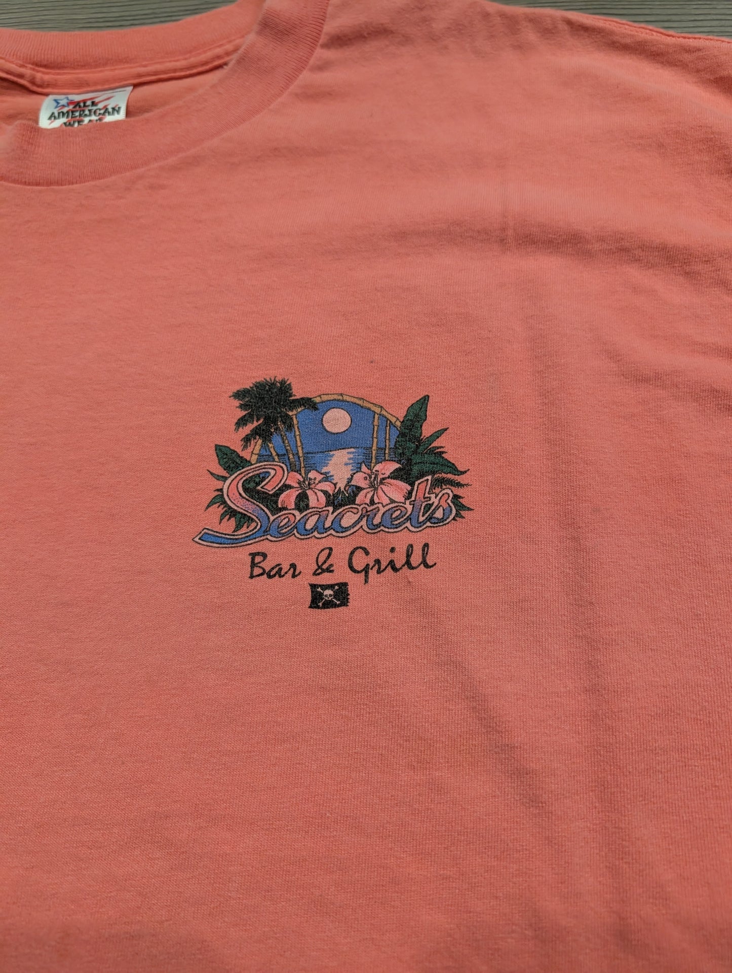 90s Seacrets Bar and Grill Short Sleeve T shirt