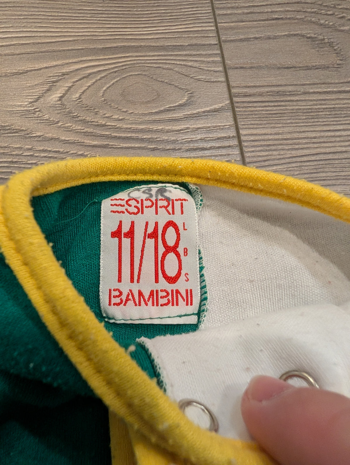 80s Youth Block Colored Esprit Long Sleeve One Piece