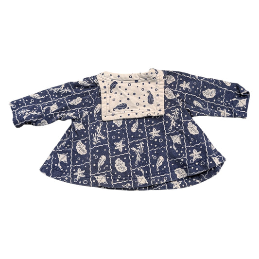 80s/90s Youth AOP Sea Life Sailor Style Button-up Shirt