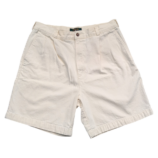 80s/90s Colours by Alexander Julian Pleated Twill Long Shorts