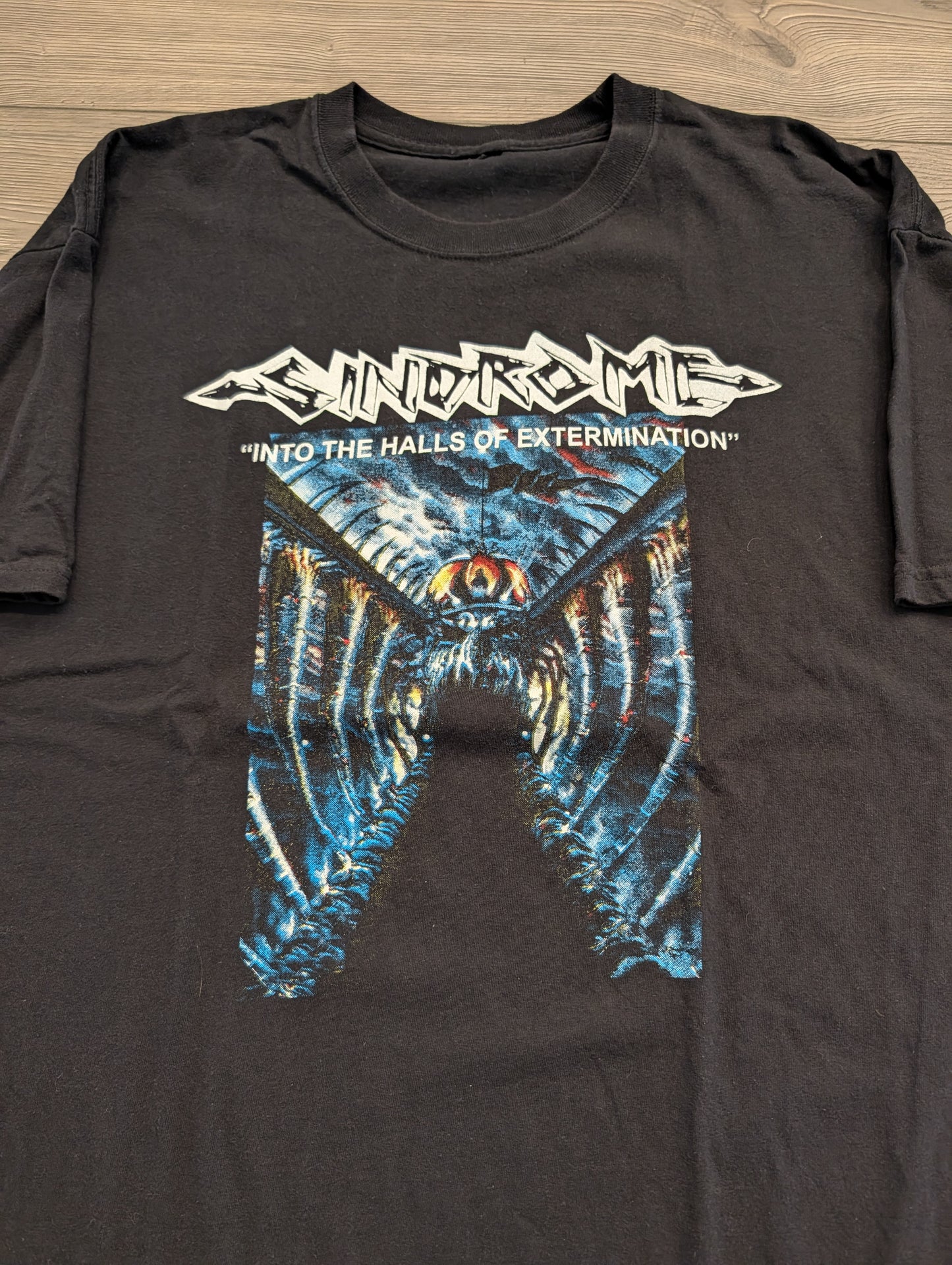 Y2K Sindrome "Into the Halls of Extermination" Metal T shirt