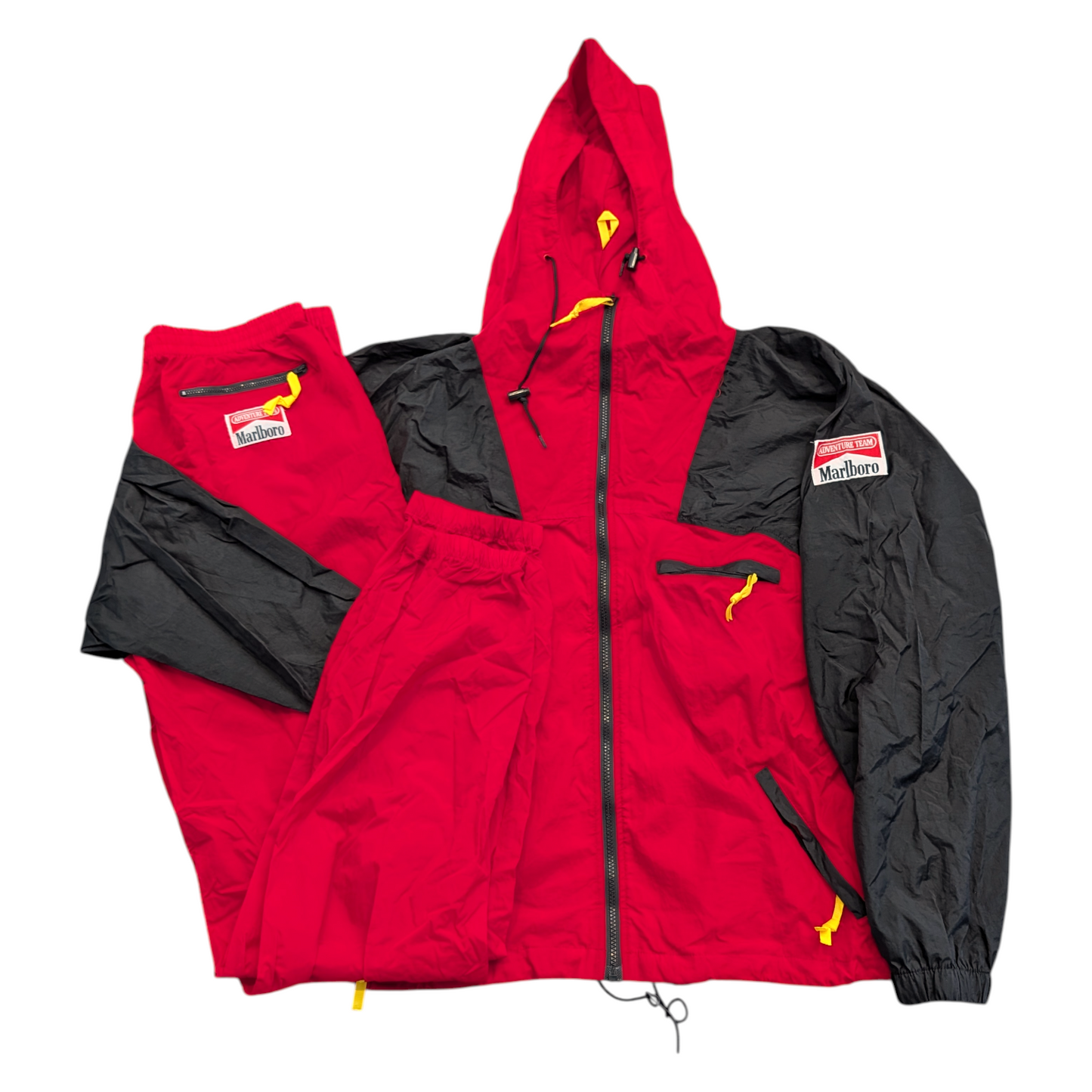 90's Adventure Team Marlboro Windbreaker Set with Carry Bag