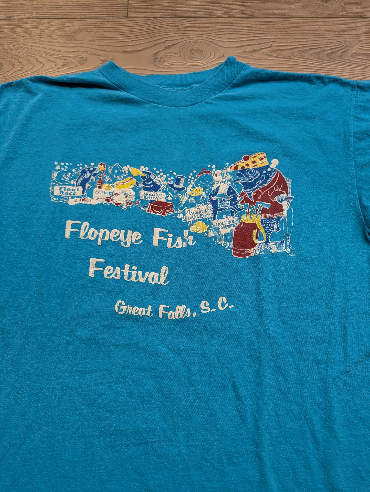 80's Flopeye Fish Festival t shirt