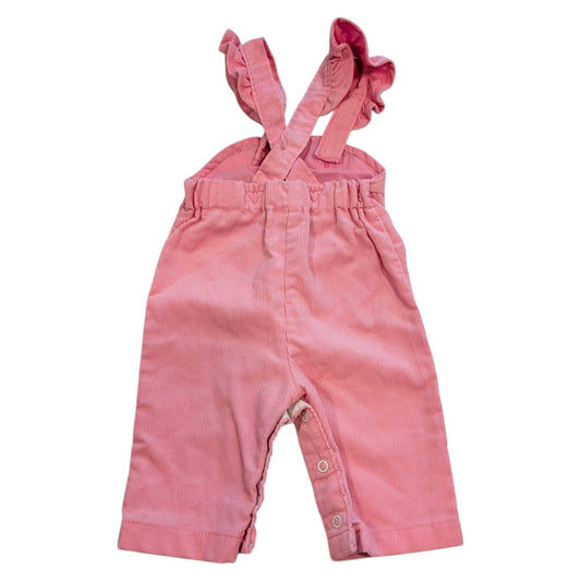 80s Youth Pink Corduroy Overalls