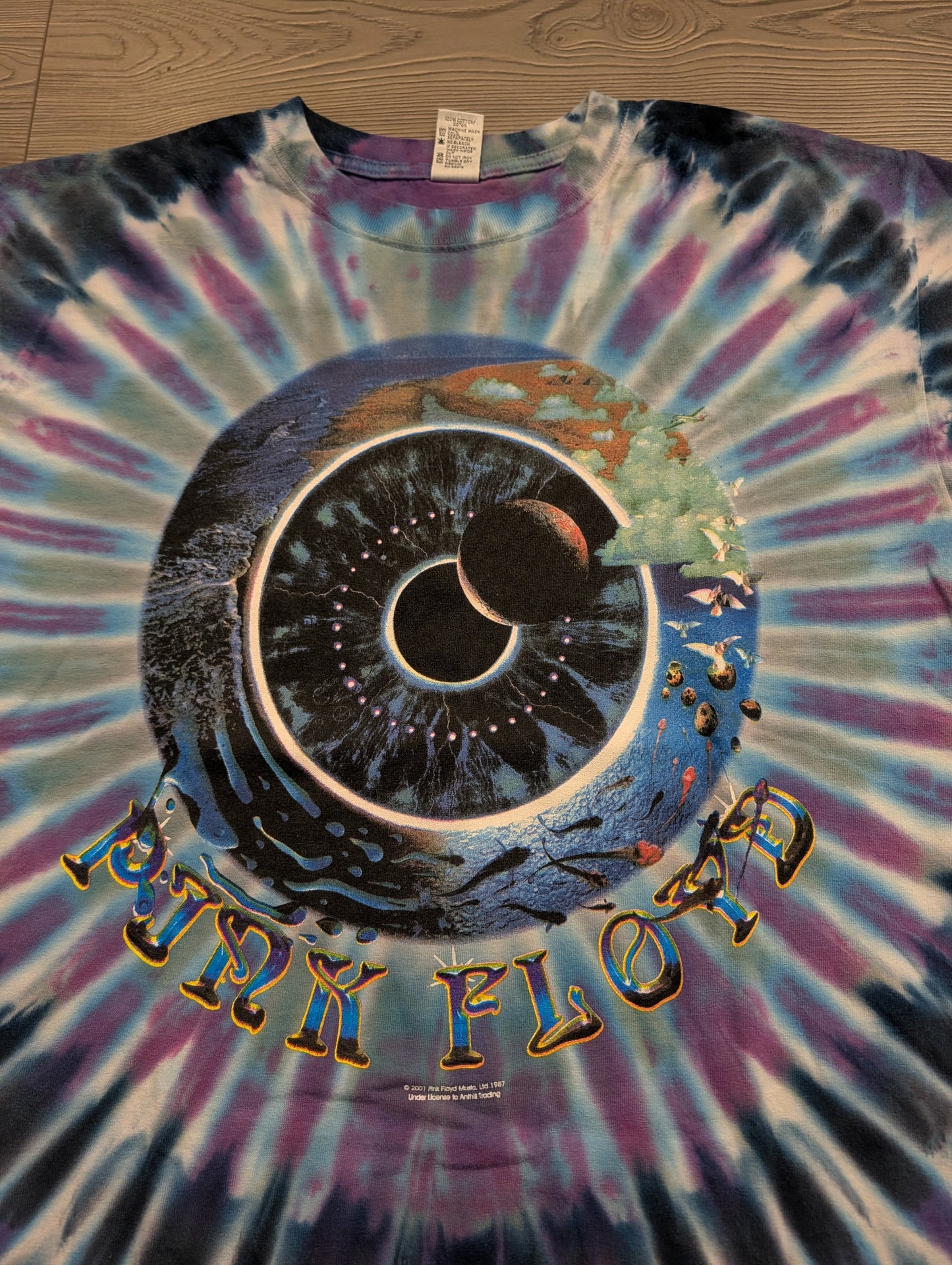2001 Pink Floyd Tie Dye T-Shirt