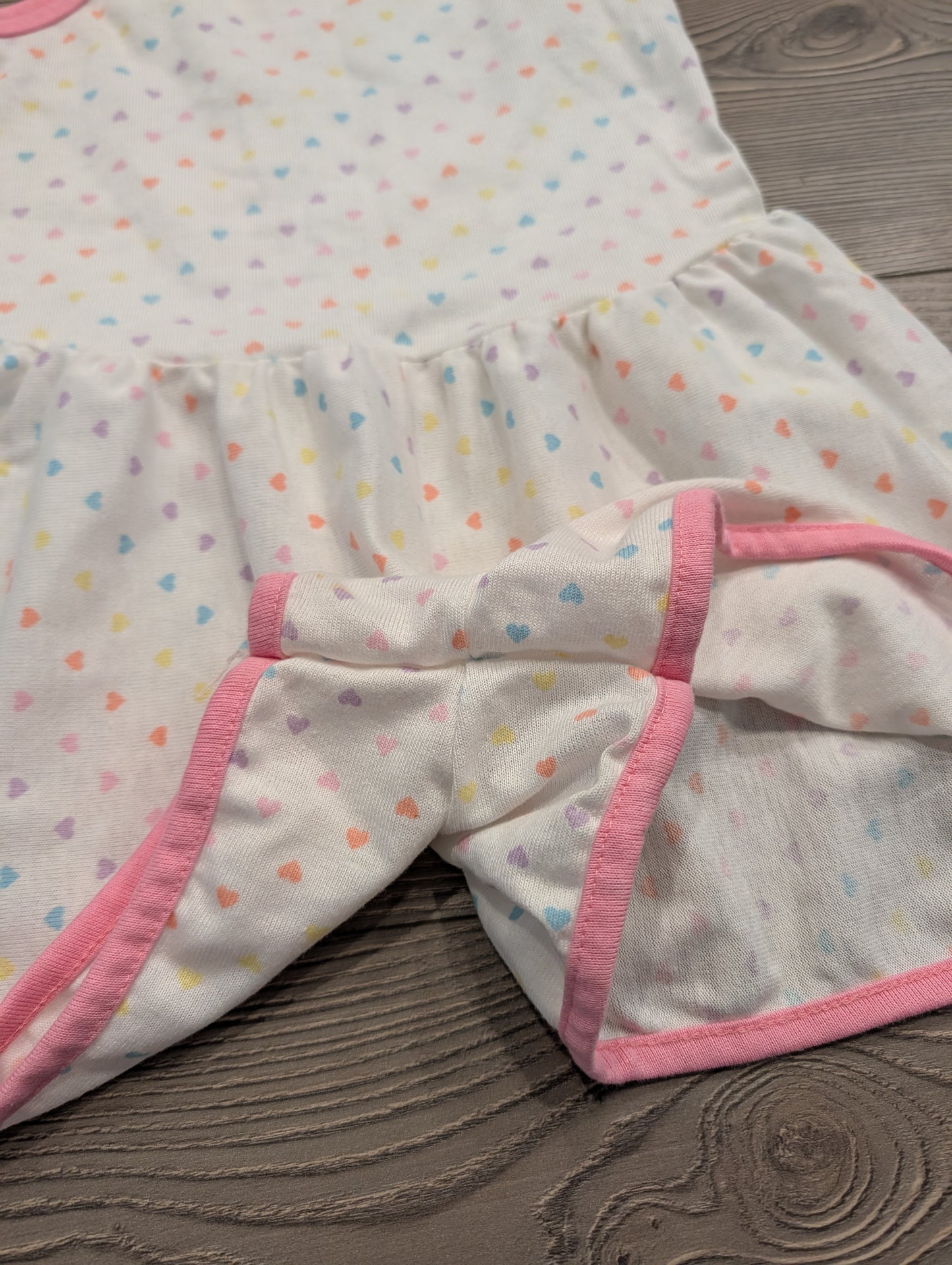 80s/90s Youth Rainbow Heart Tank Romper