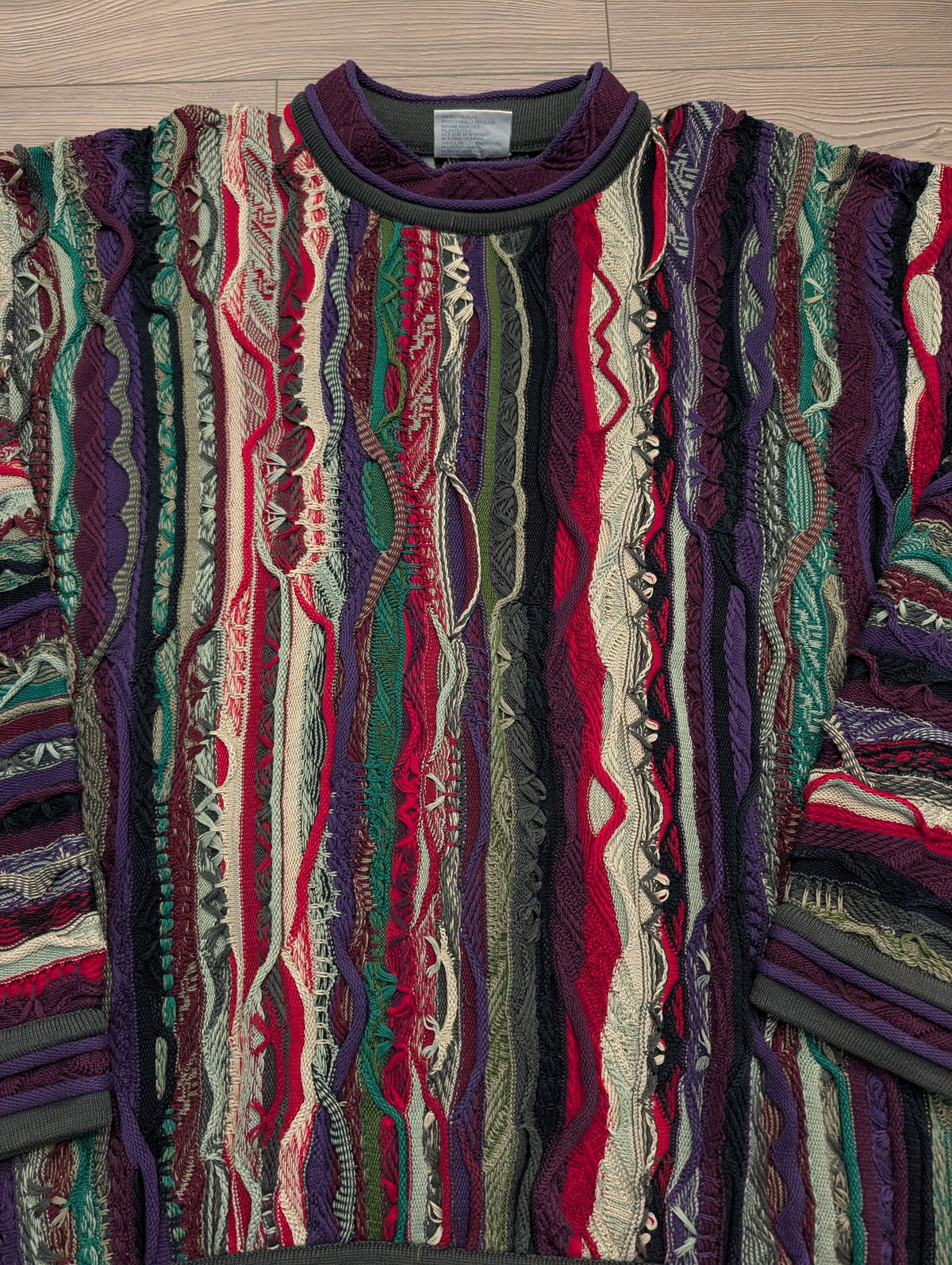 90s Coogi 3D Knit Cotton Sweater