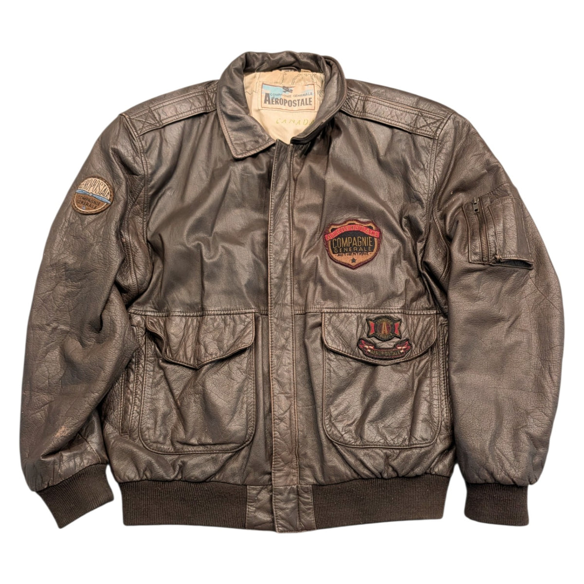 80s Aeropostale Flight Bomber Jacket
