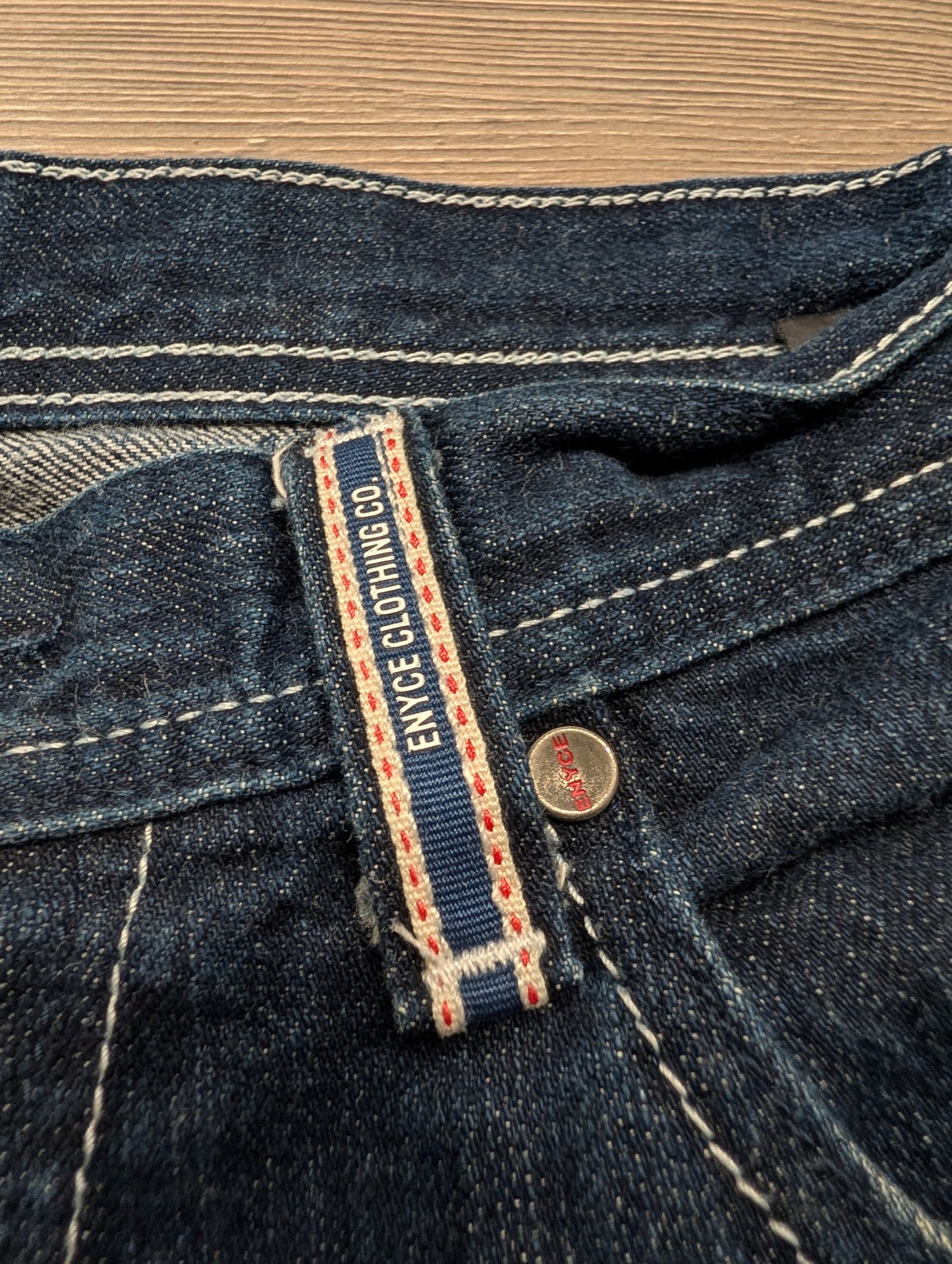 Y2k Enyce Relaxed Straight Leg Denim Embroidered Retro Jeans