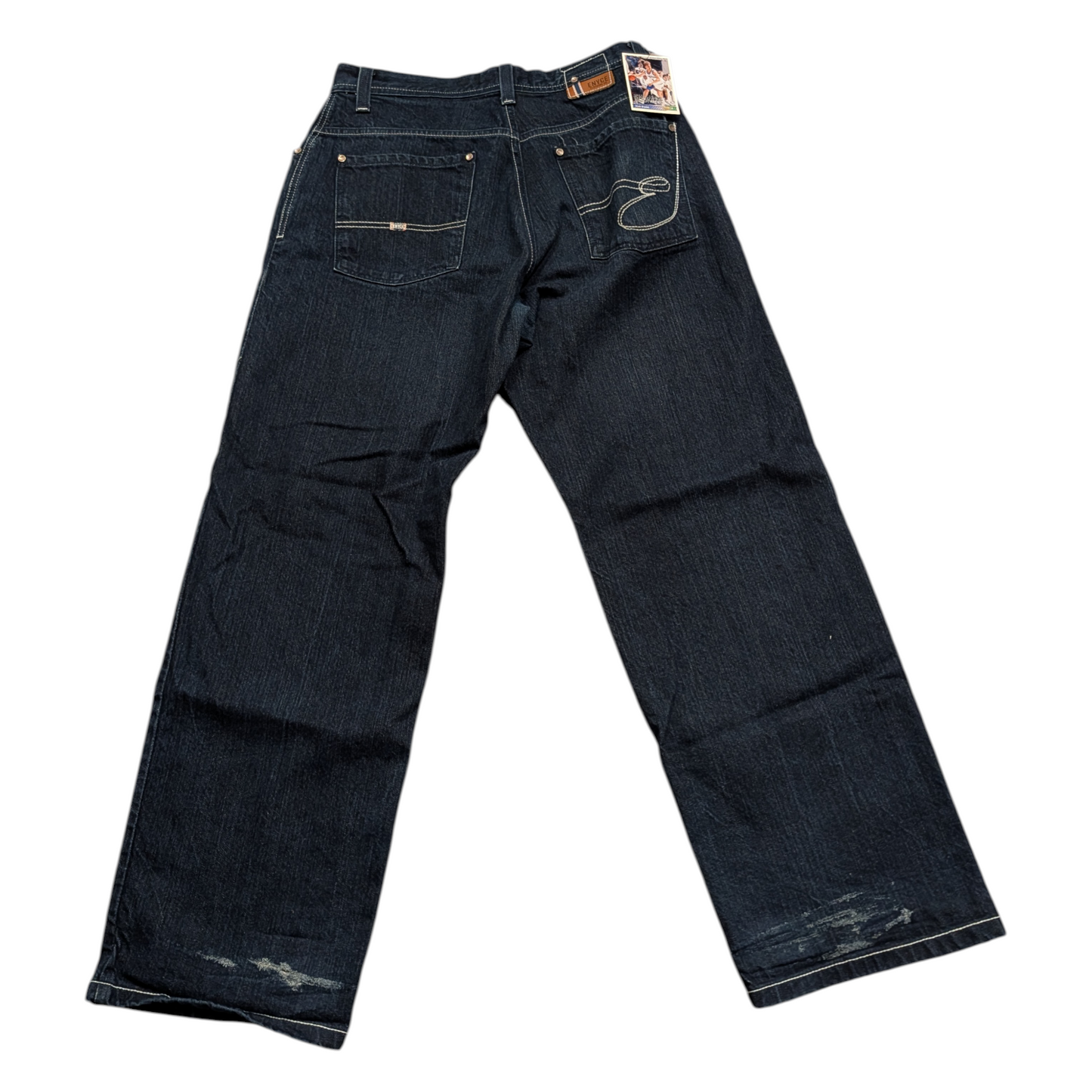 Y2k Enyce Relaxed Straight Leg Denim Embroidered Retro Jeans
