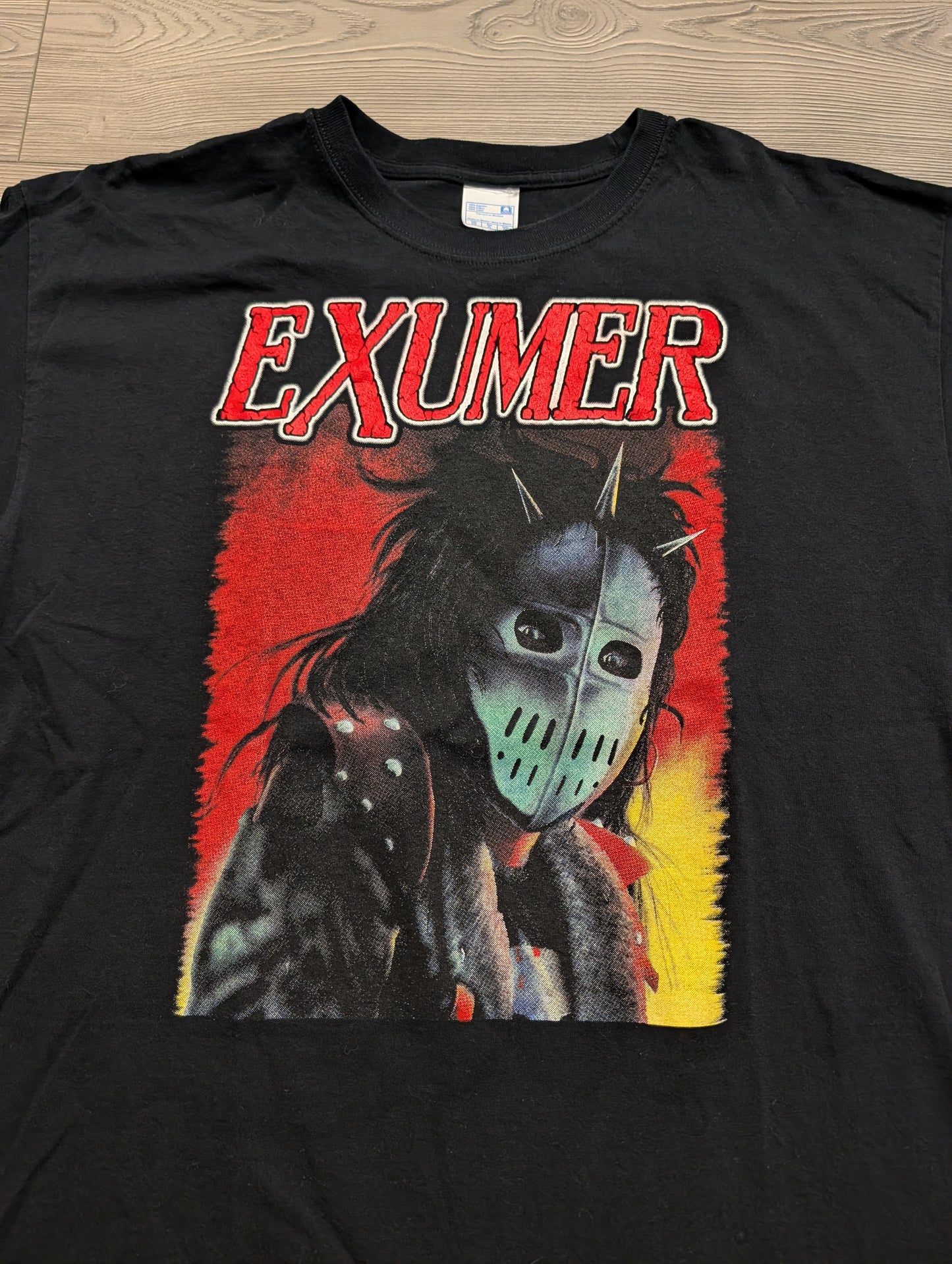Early 2000's Exumer Processed By Fire Band T shirt