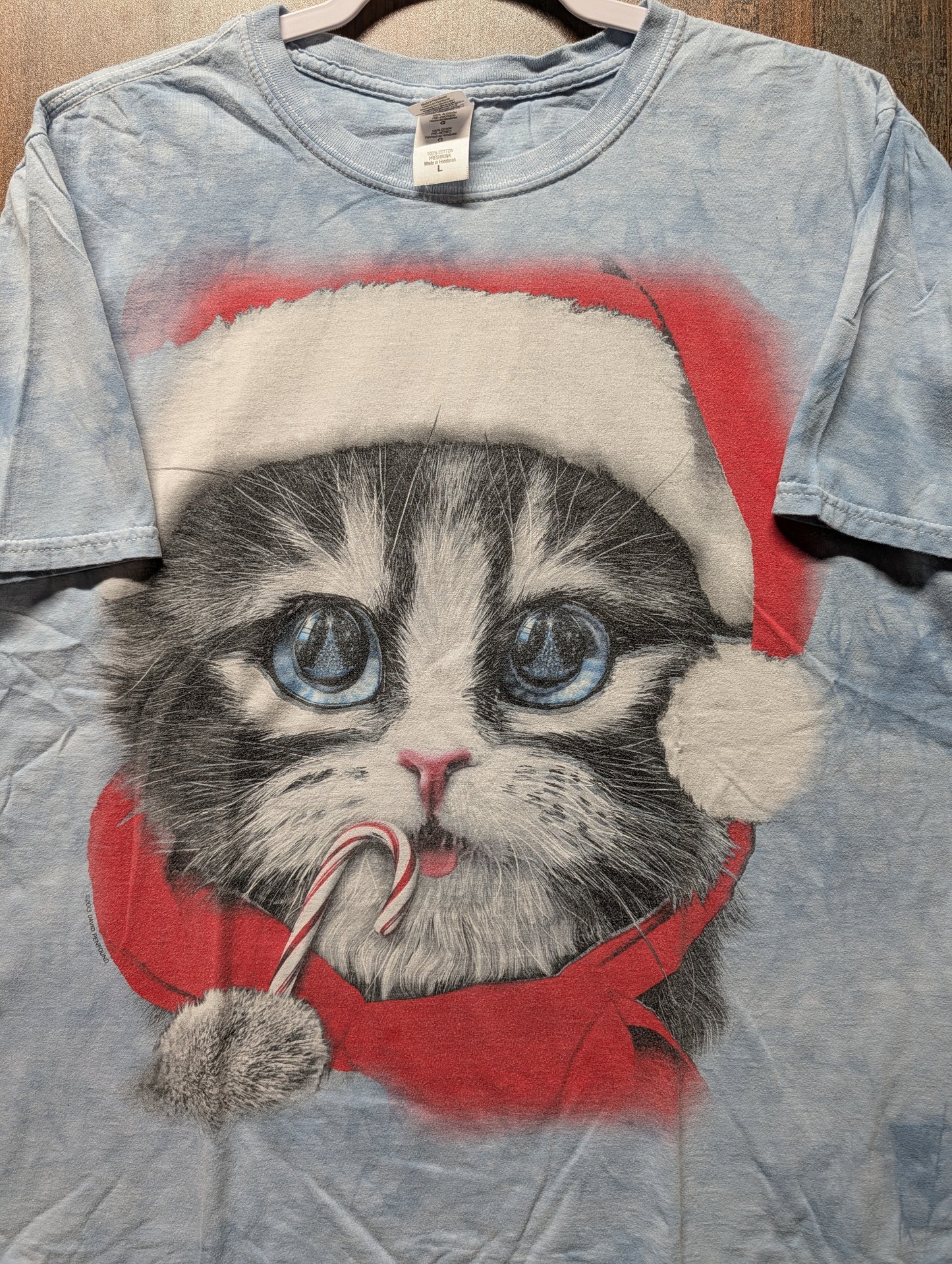 2013 Cute Christmas Kitten T shirt