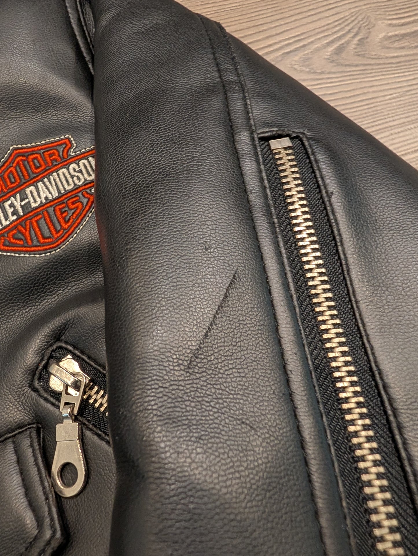 Y2K Youth Harley-Davidson Biker Jacket