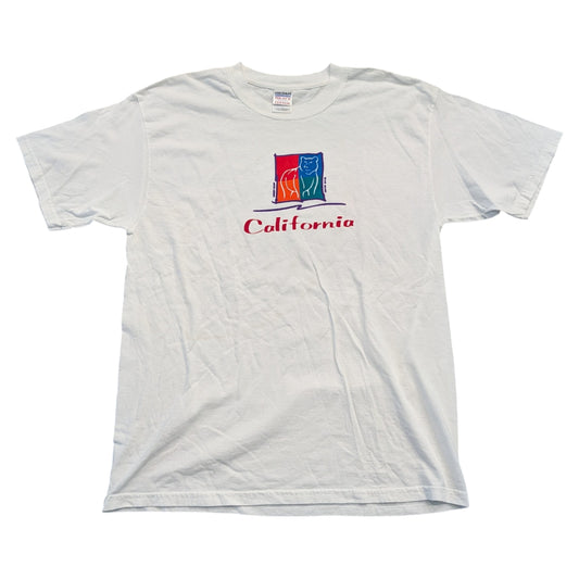 Y2K California with Bear Graphic Short-sleeve T-shirt