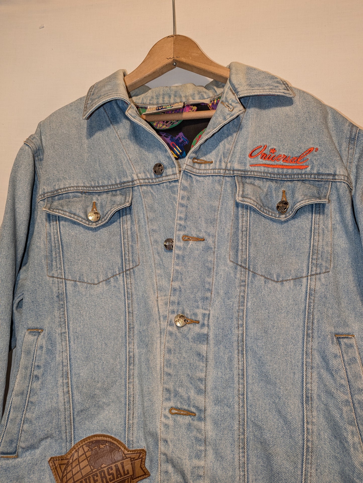 1993 Universal Studios Denim Globe Jacket