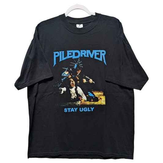 Mid 2000's Piledriver Stay Ugly Metal T Shirt