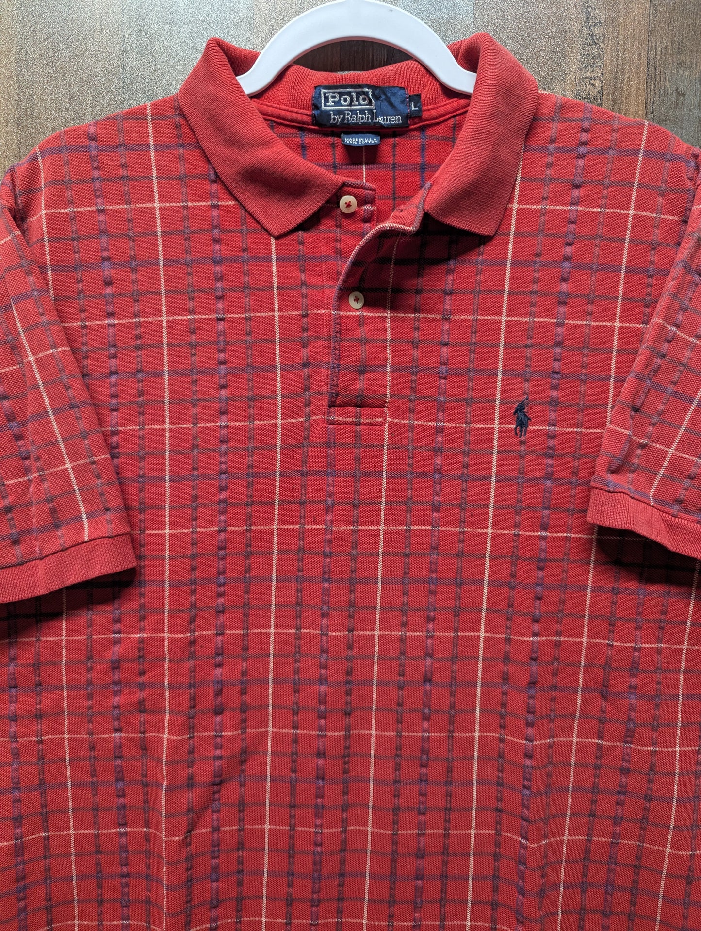 90s Polo Ralph Lauren Checkered Polo Shirt