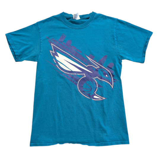 90s/Y2K NBA Charlotte Hornets Basketball Graphic Short Sleeve T shirt
