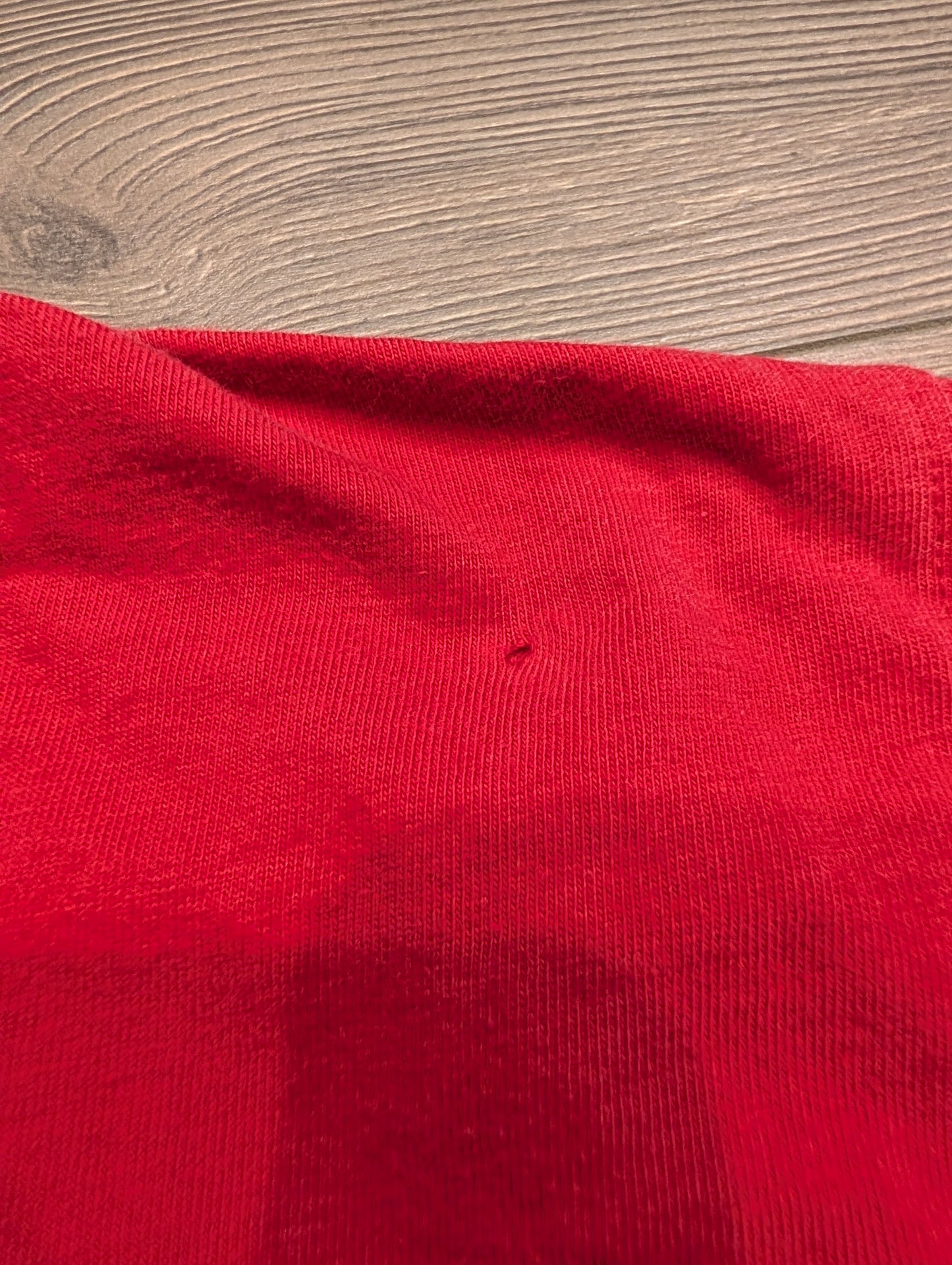 90's Red Mock Neck Adidas Longsleeve T shirt