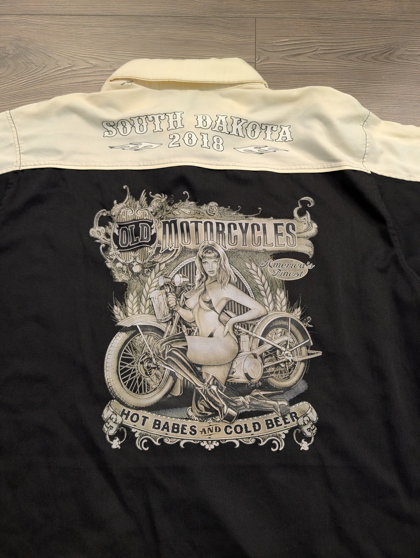 2018 South Dakota Bikers Pride Button-Up Short-Sleeve Shirt