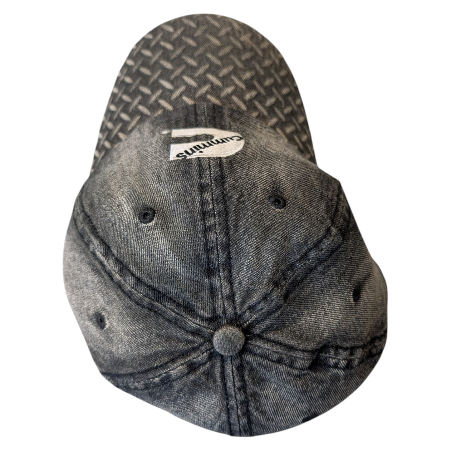 Mid 2000s Cummins Denim Ball Cap with Textured Brim