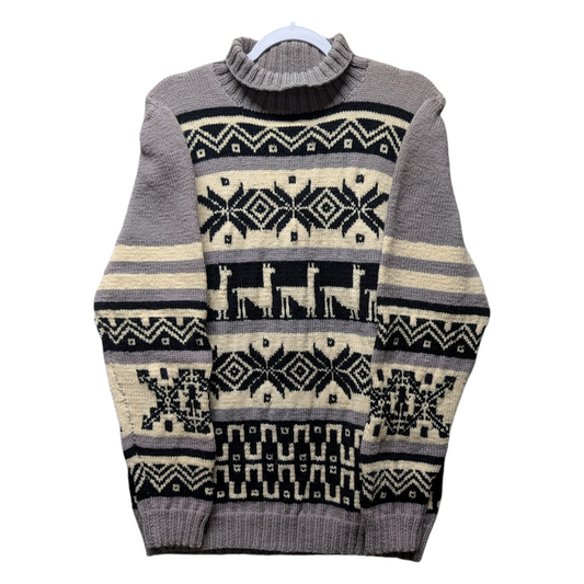 80s Hand Knit Alpaca Sweater