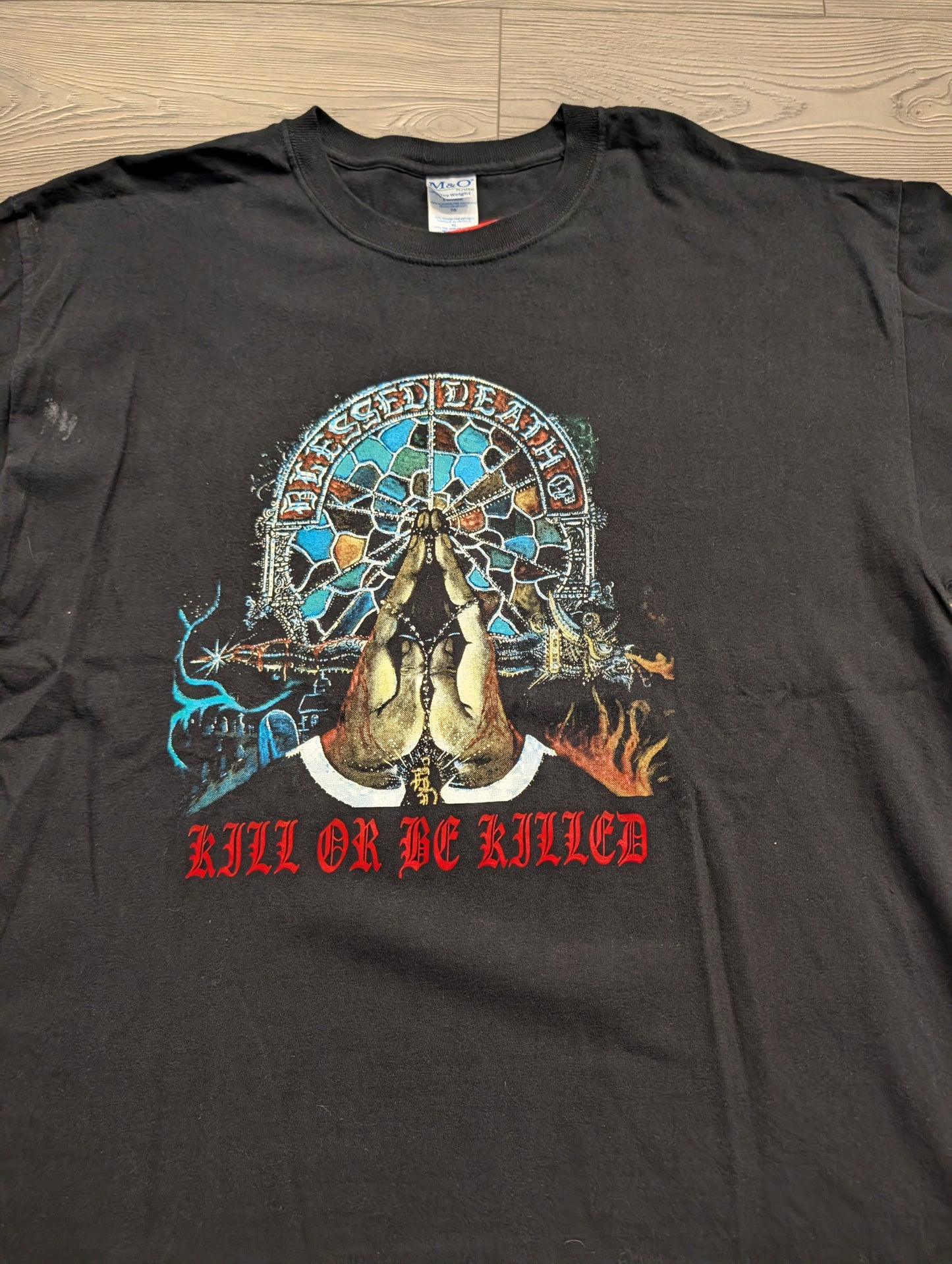 Y2K Blessed Death Kill or Be Killed Metal T shirt