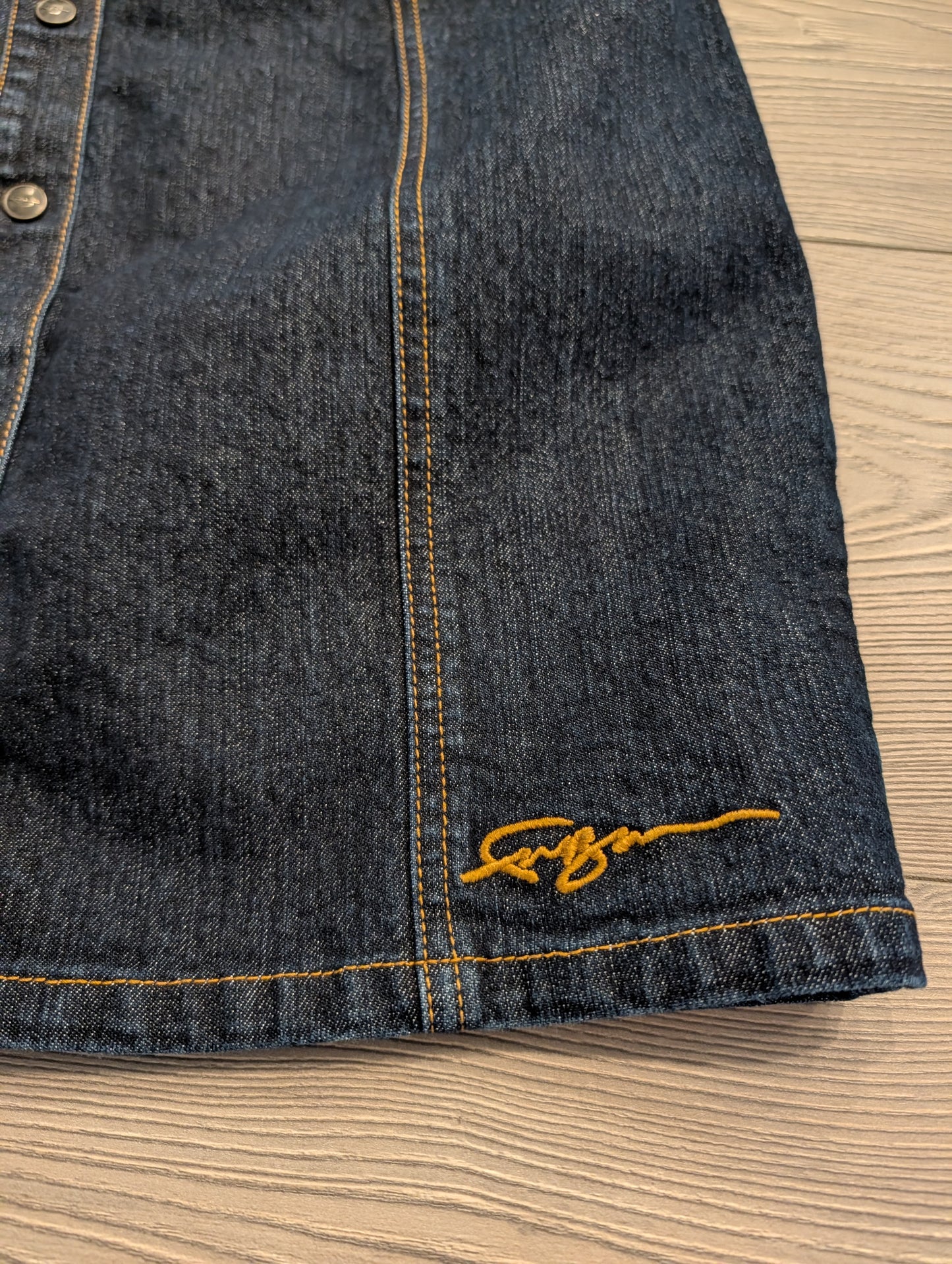 Y2K Women's FUBU Denim Fitted Dress