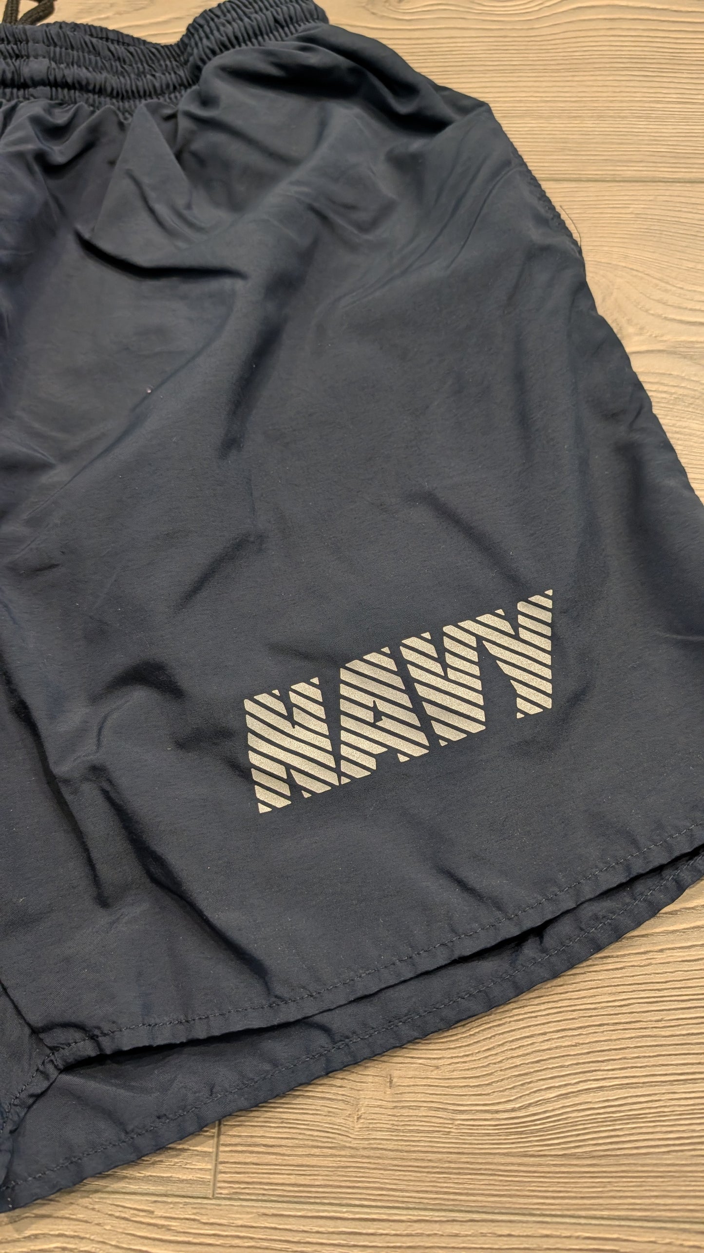 Military Navy Athletic Lined Uniform Shorts