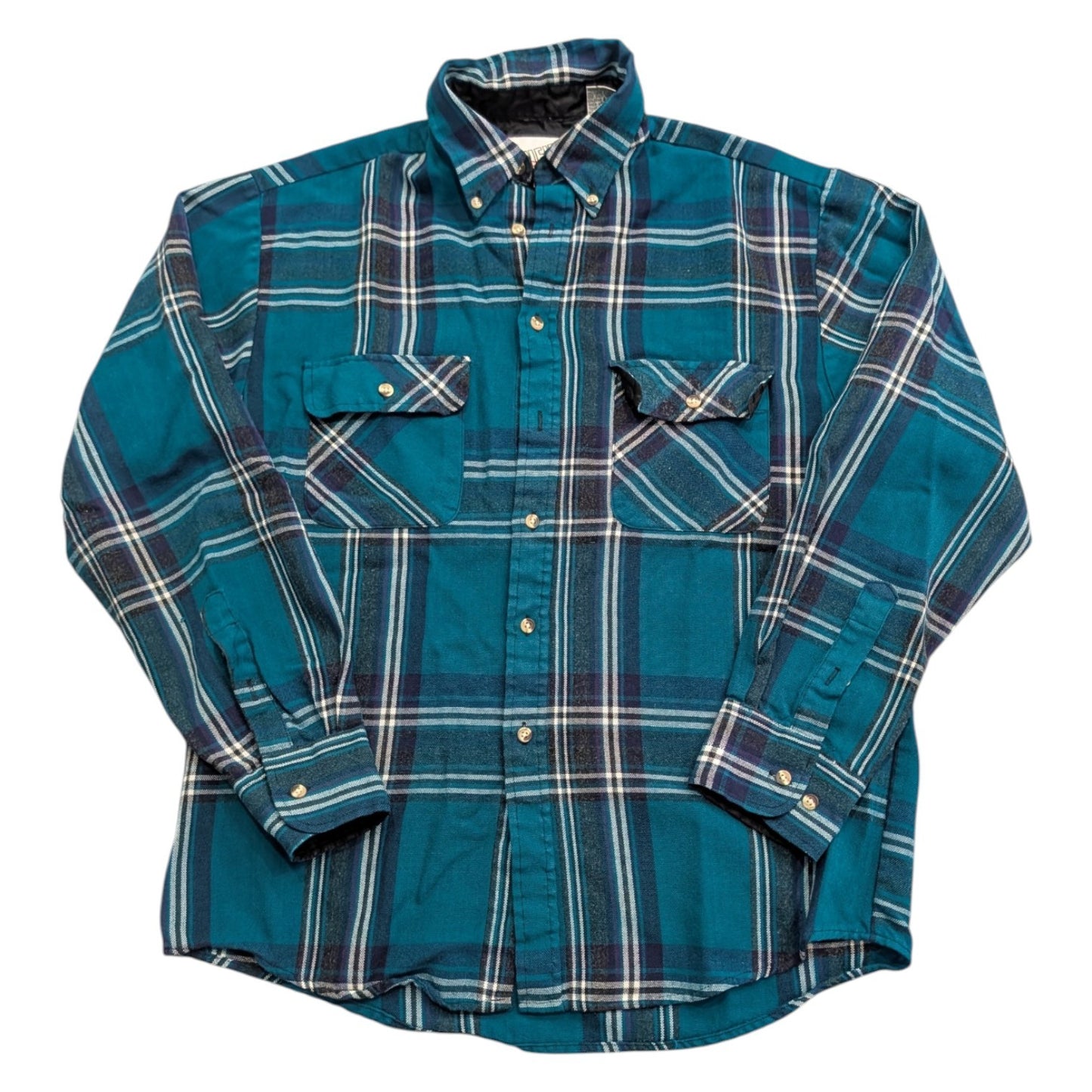 90s Plaid Long Sleeve Button up Shirt