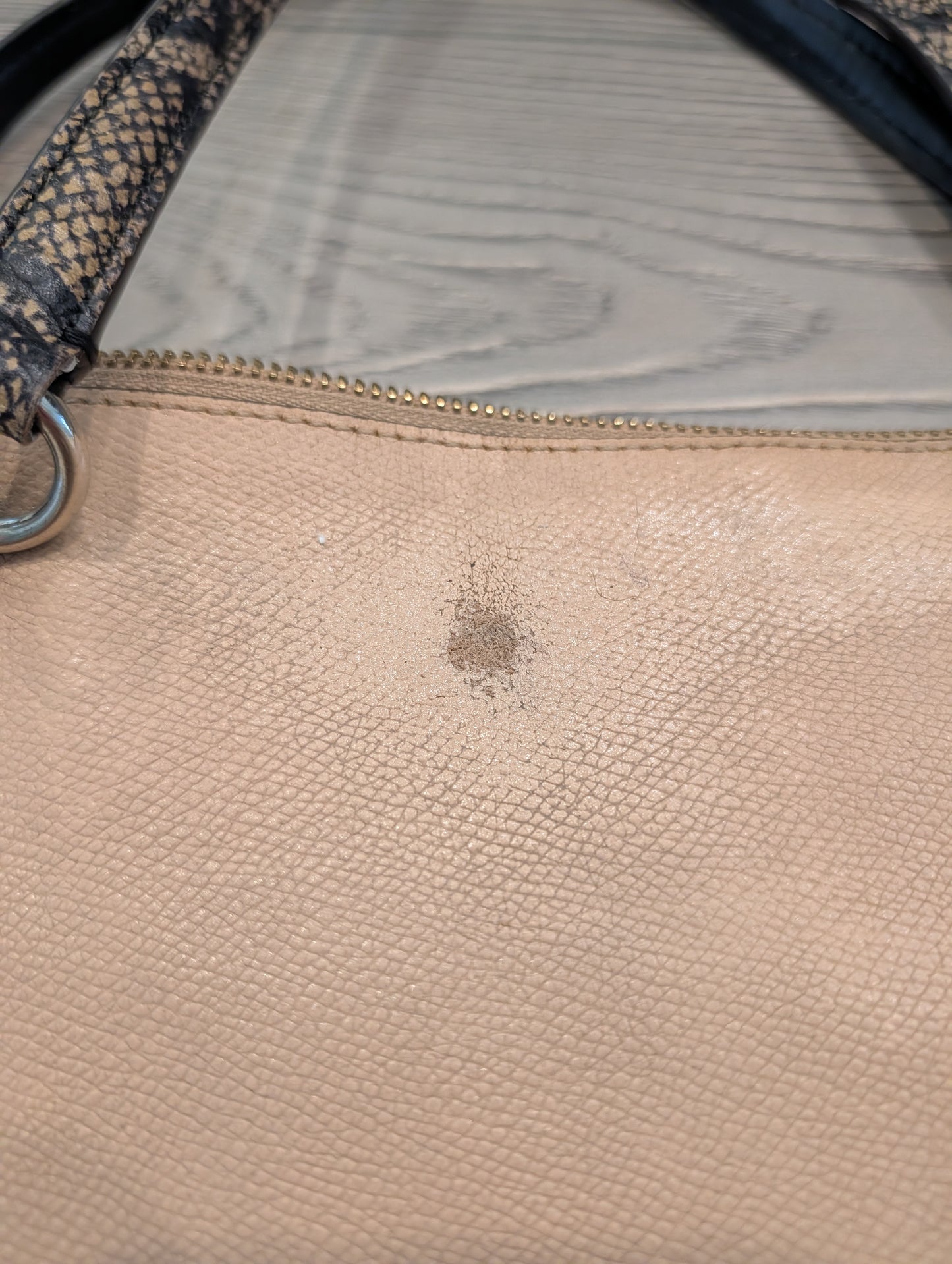 90's/Y2K Coach Two-Toned Tote Purse with Snake Print Handles