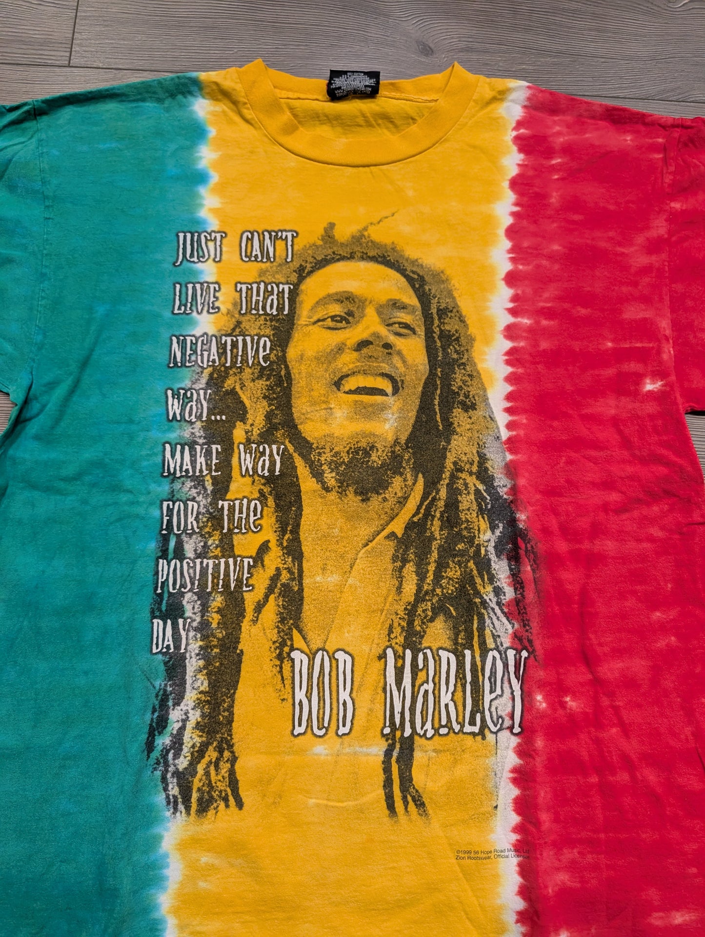 1999 Bob Marley Just Can't Live That Negative Way T shirt