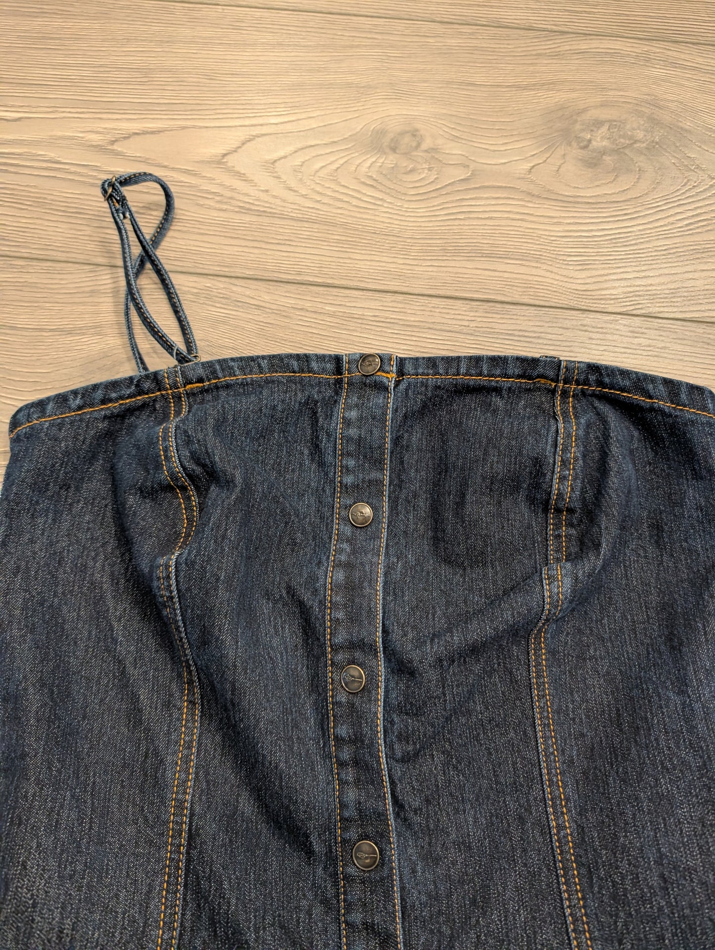 Y2K Women's FUBU Denim Fitted Dress