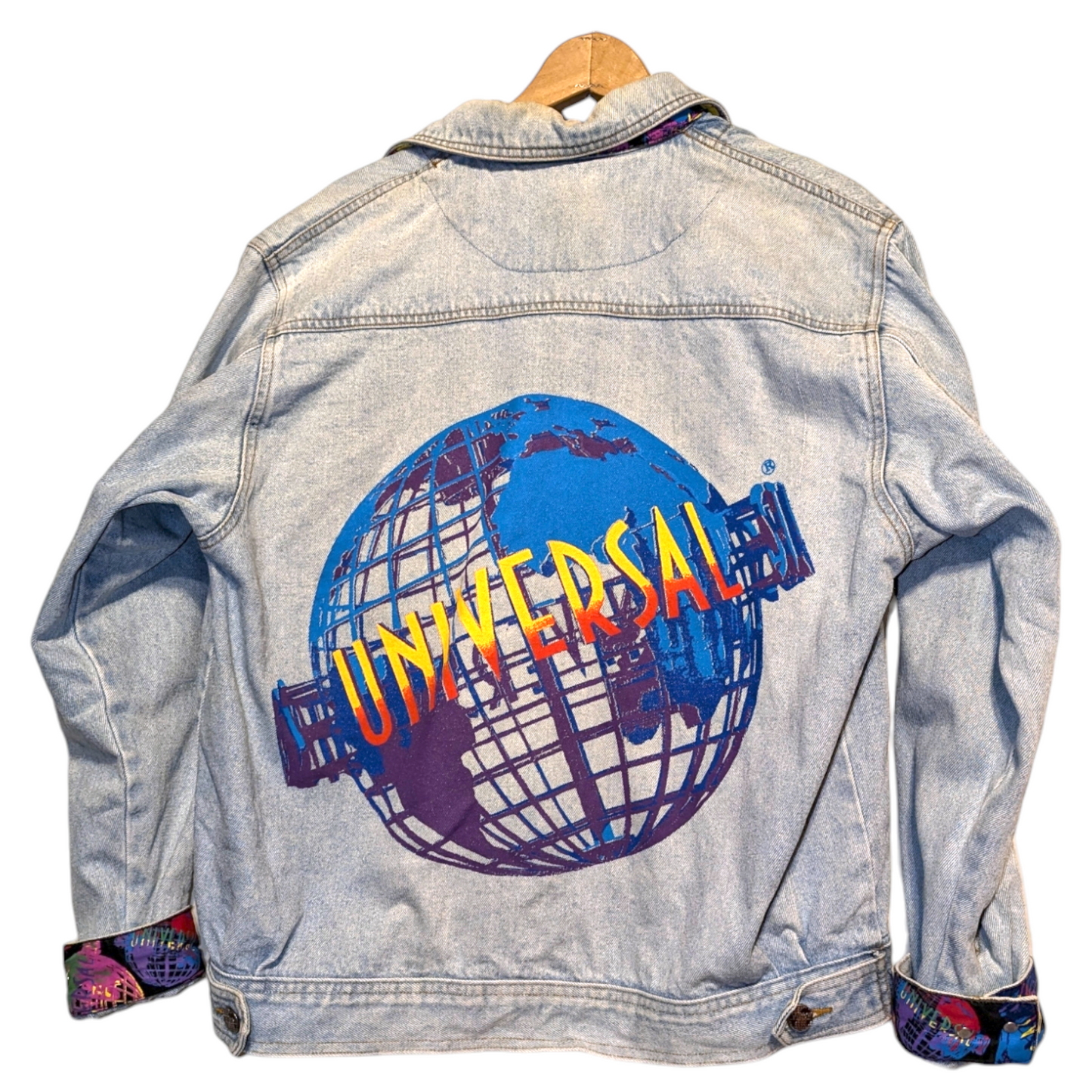 1993 Universal Studios Denim Globe Jacket