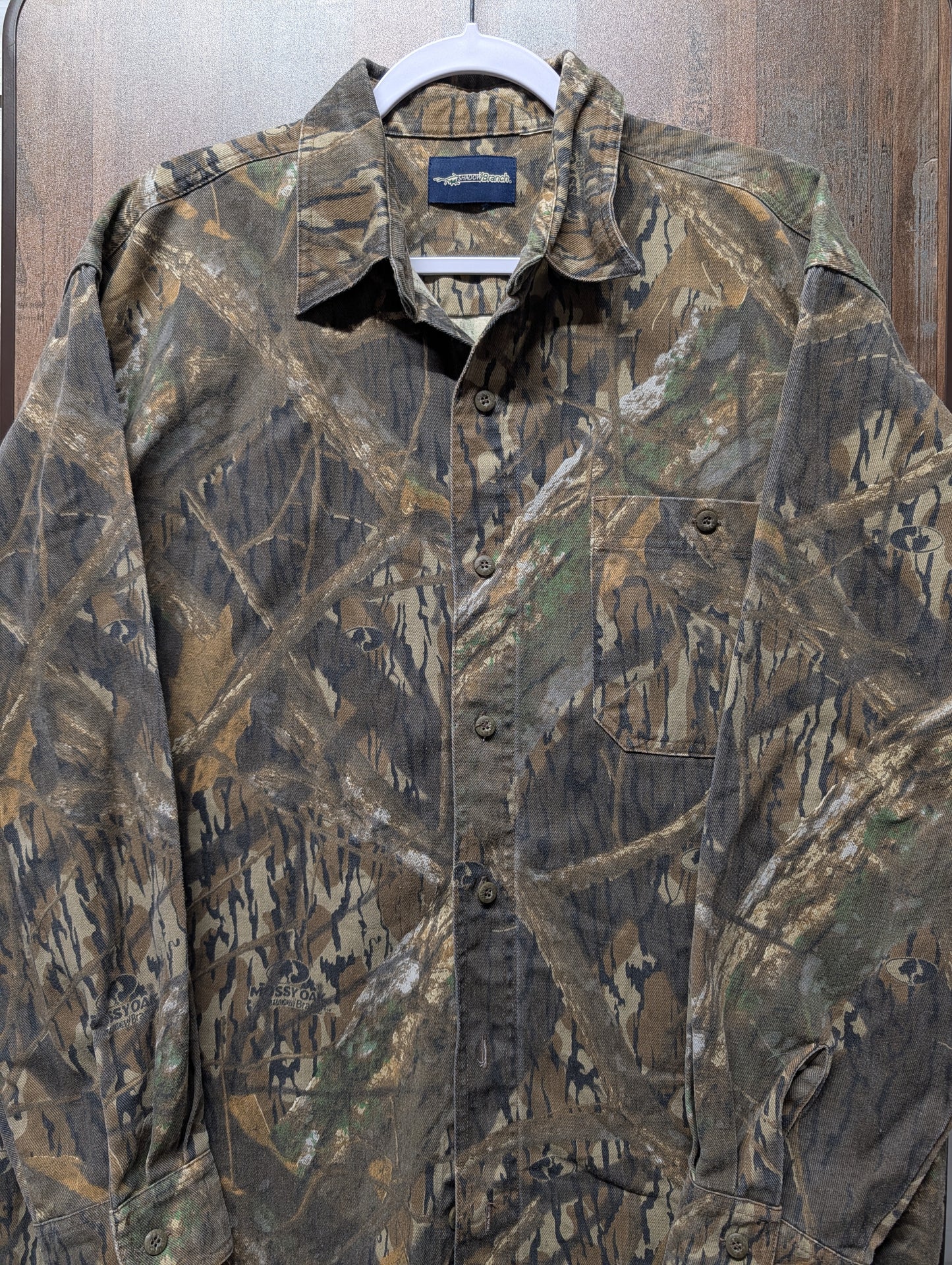 Y2K Shadow Branch Camo Hunting Shirt