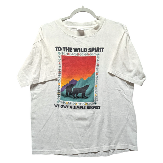 1991 Wild Spirit Wolf Nature T shirt